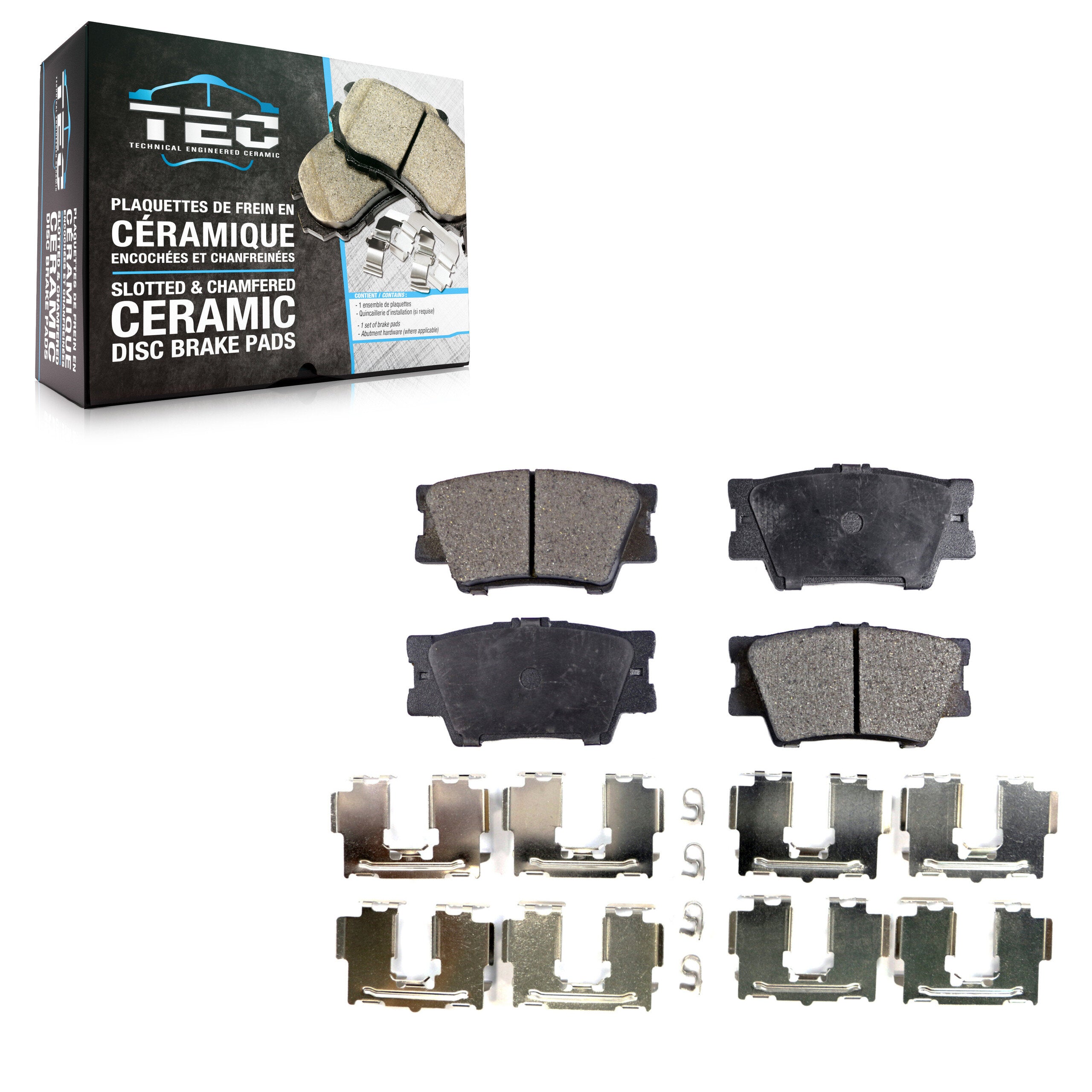 Rear Ceramic Disc Brake Pads TEC-1212 For Toyota RAV4 Camry Matrix Lexus ES350 Pontiac Vibe Avalon