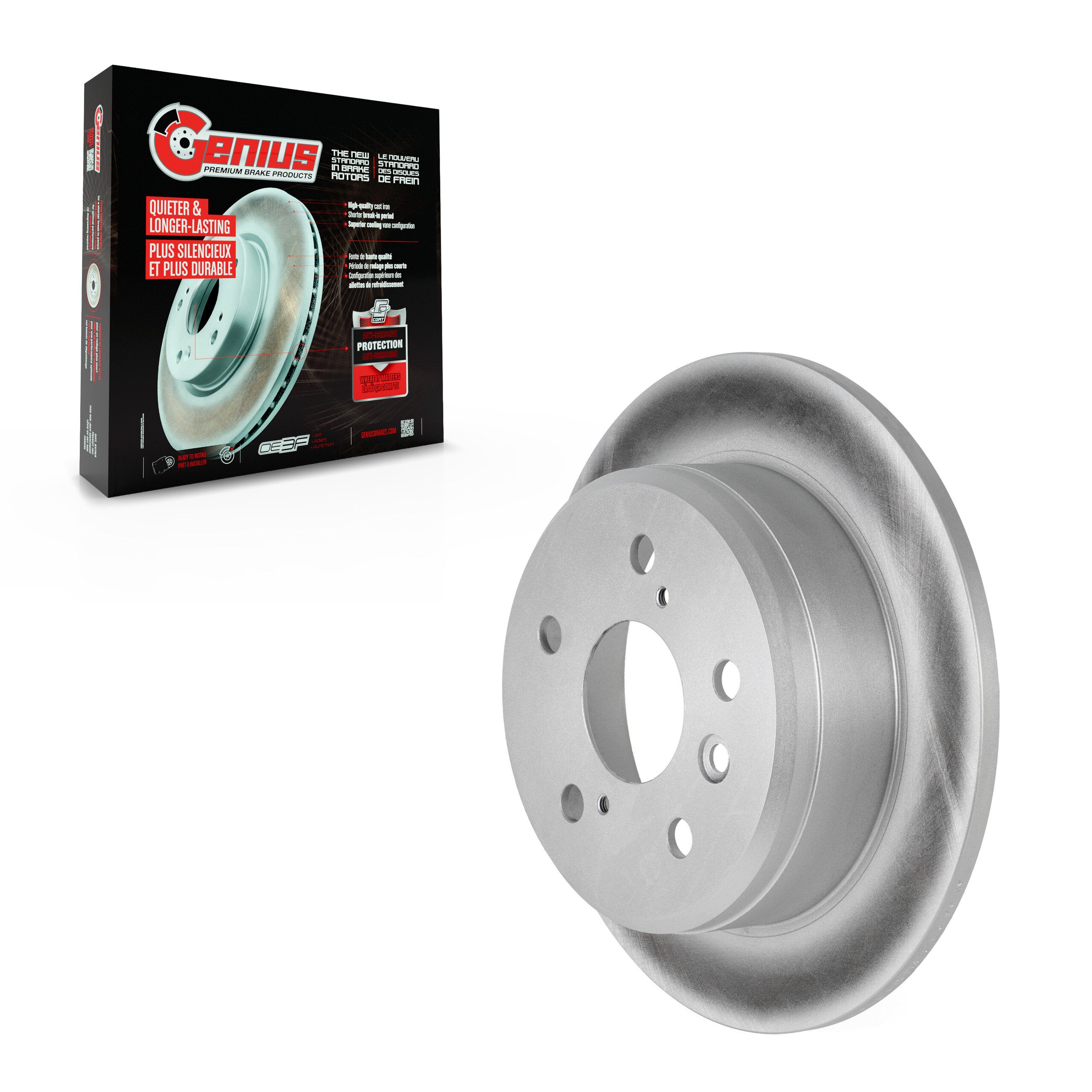 Rear Coated Disc Brake Rotor (1 Piece Only) GCR-96216 For Toyota Camry Solara Lexus ES300