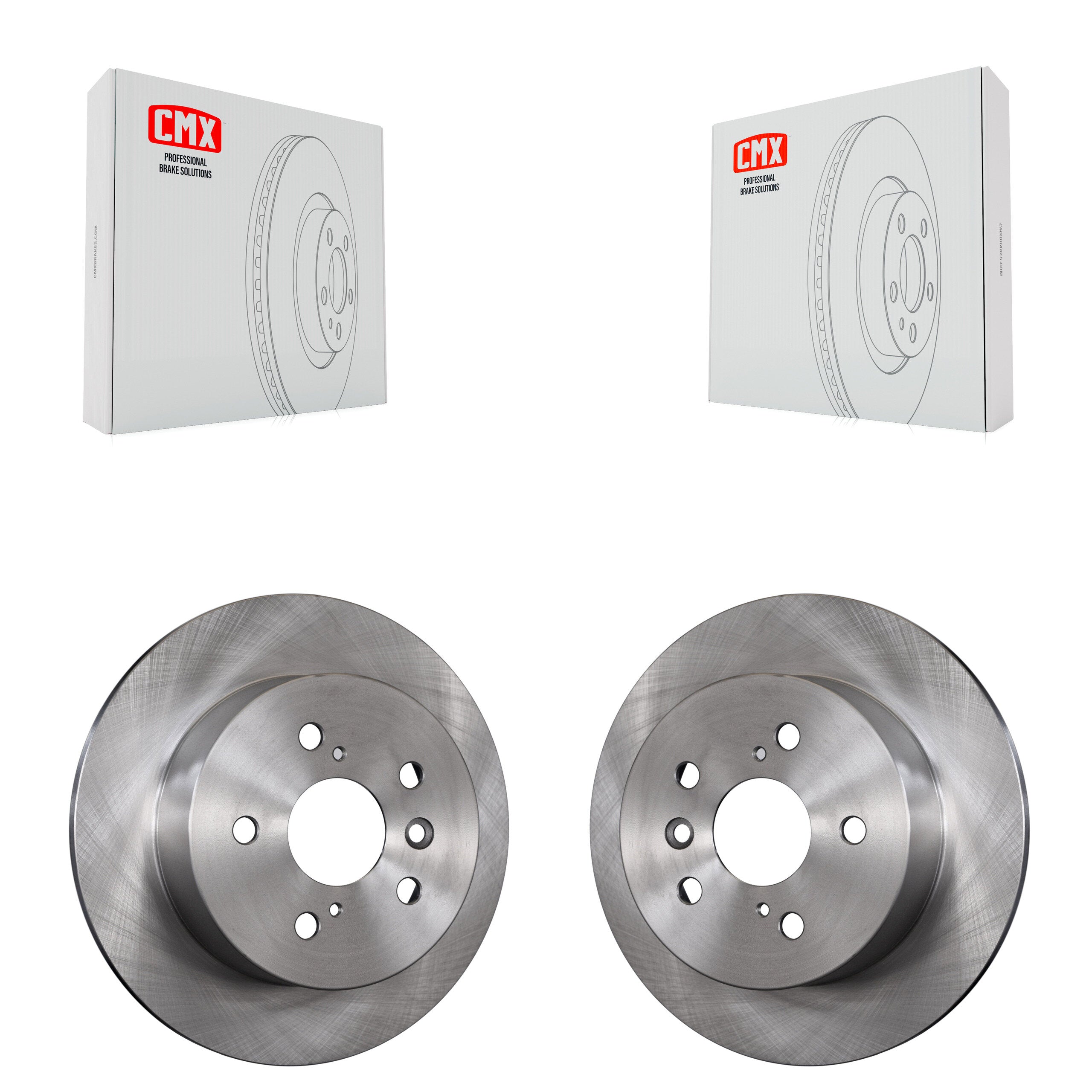 Rear Disc Brake Rotors Pair For Toyota Camry Lexus ES350 Avalon ES300h K8-100926