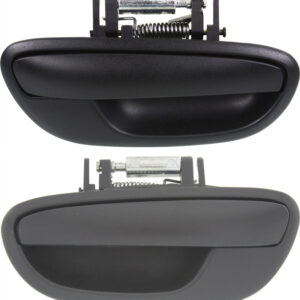 Rear, Driver and Passenger Side Textured Black Exterior Door Handle, Without Key Hole