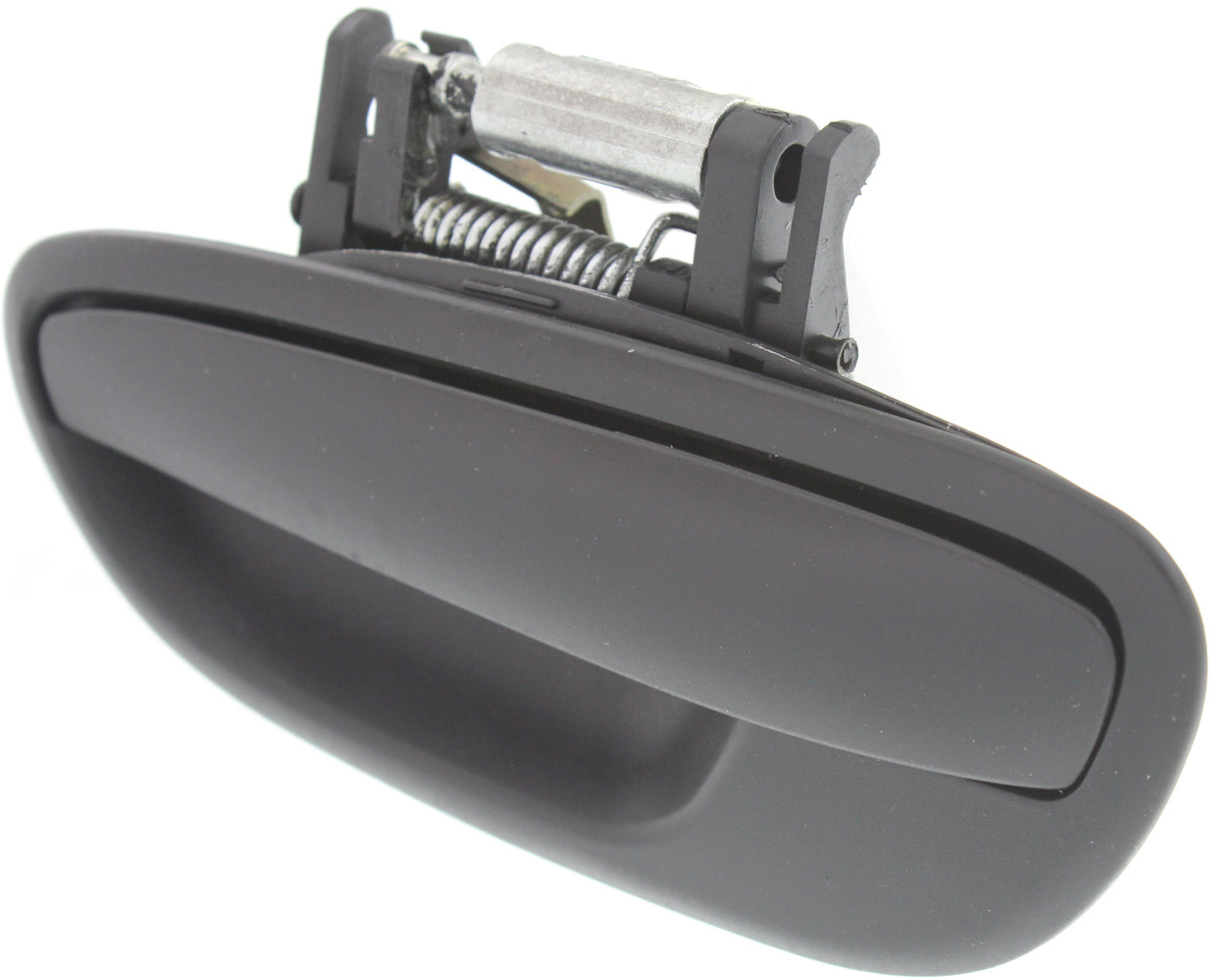Rear, Driver Side Textured Black Exterior Door Handle, Without Key Hole
