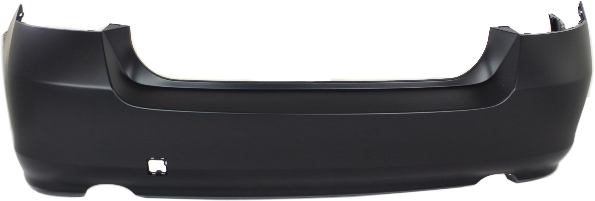 Rear Primed Bumper Cover, Sedan, With Dual Exhaust Cut Outs