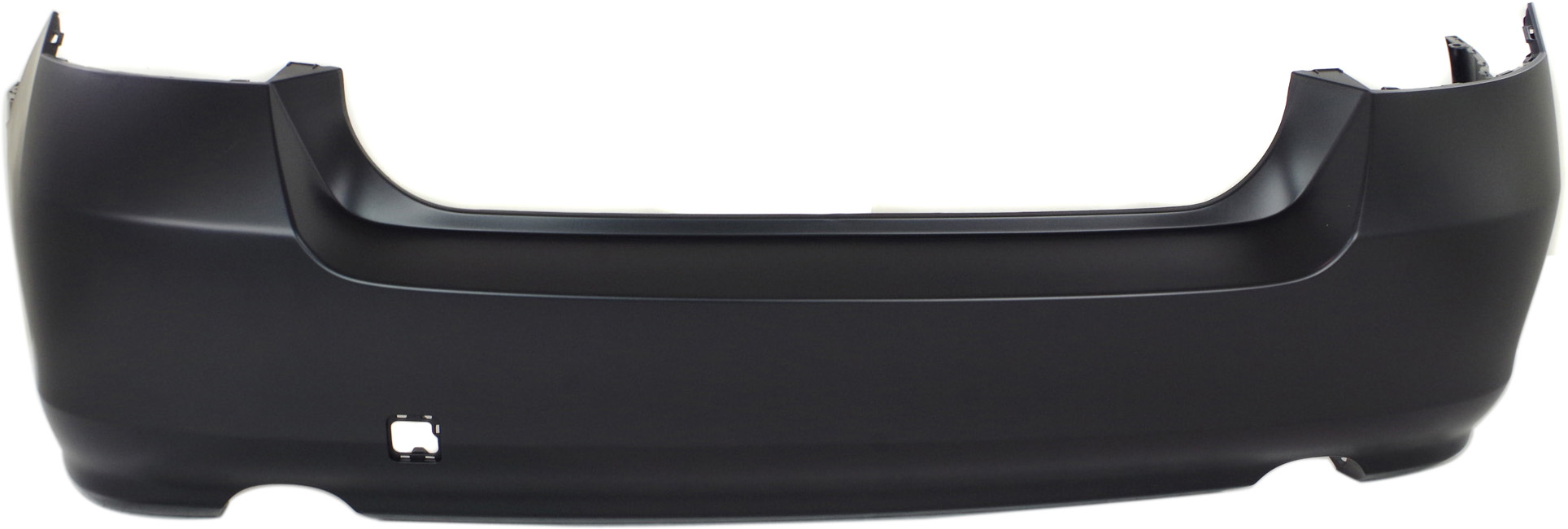 Rear Primed Bumper Cover, Sedan, With Dual Exhaust Cut Outs, CAPA CERTIFIED