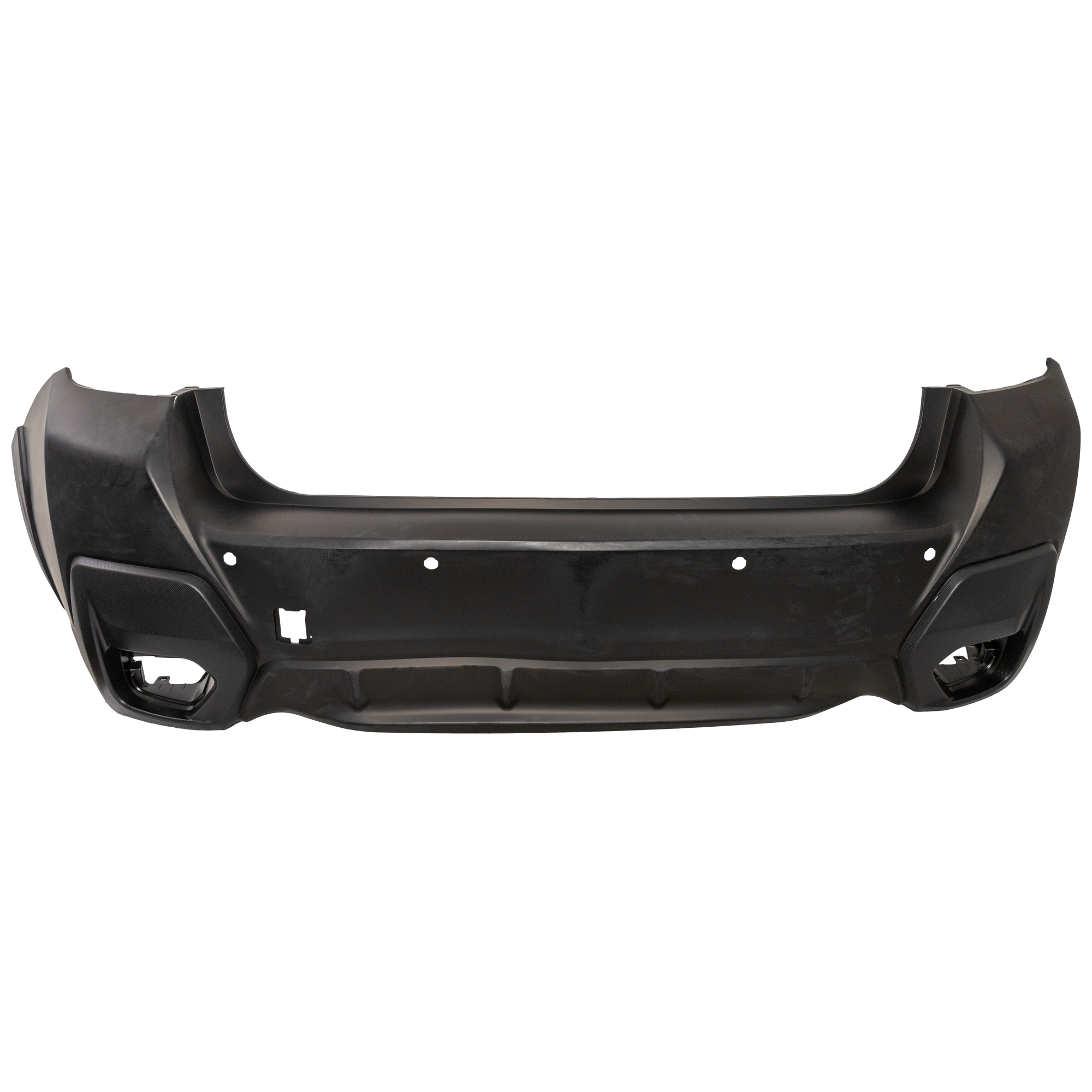 Rear Primed Bumper Cover, With parking aid sensor holes