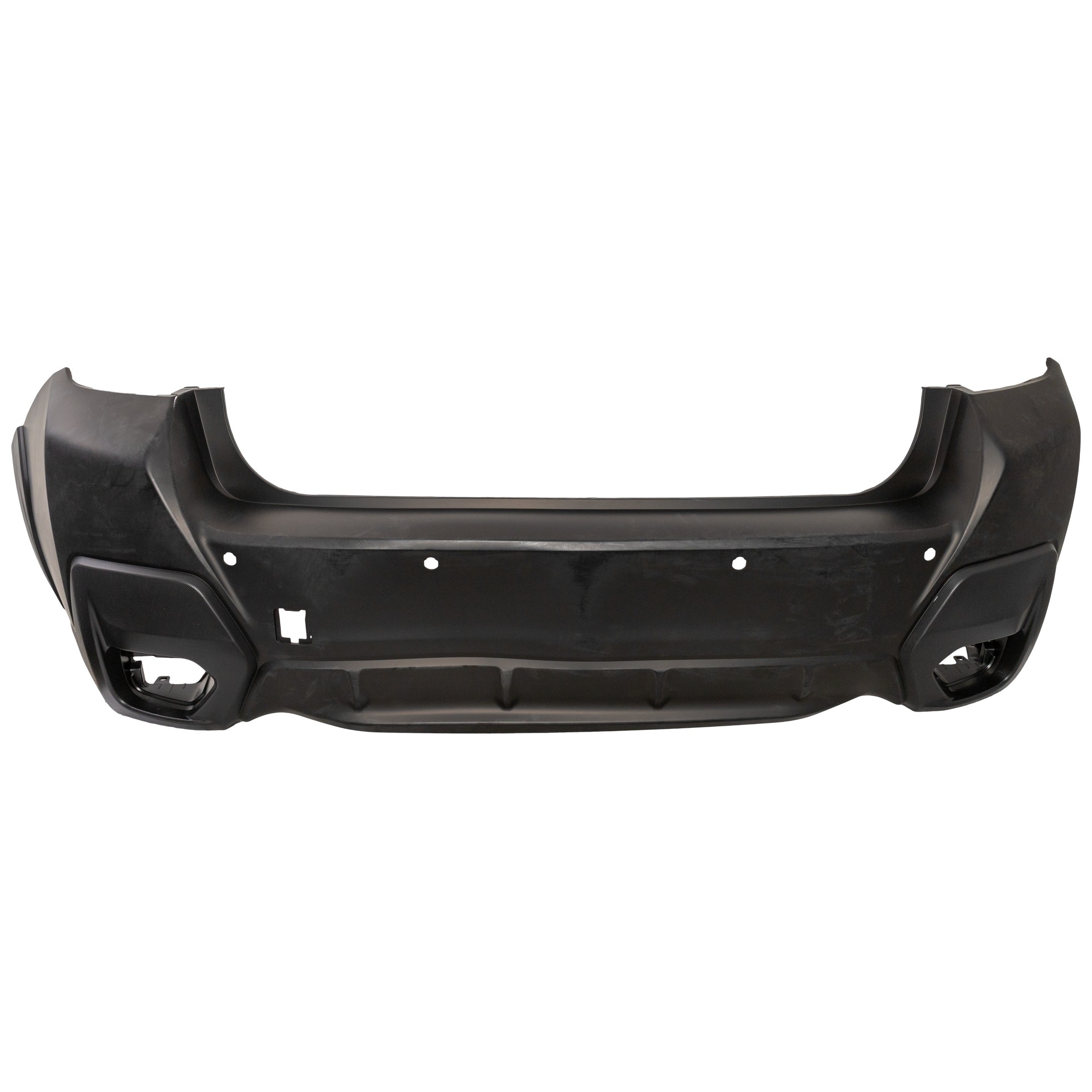Rear Primed Bumper Cover, With parking aid sensor holes