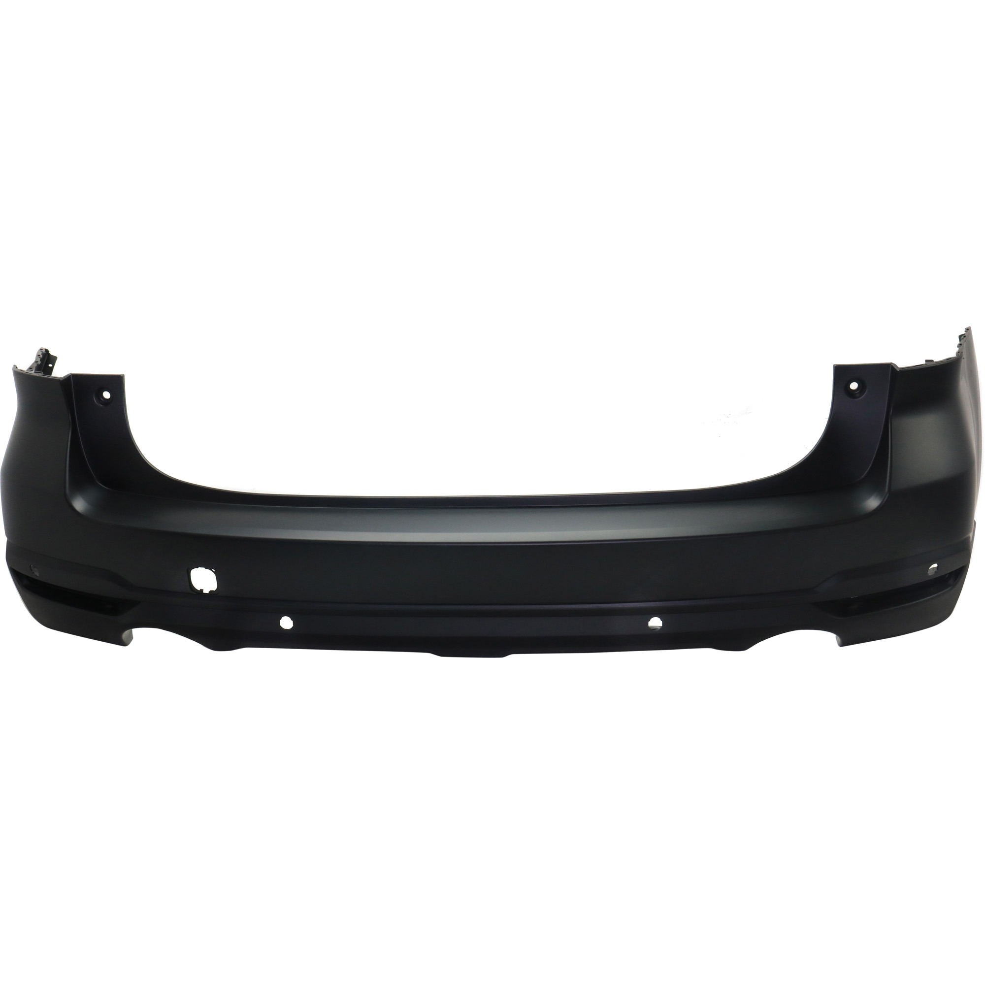 Rear Primed Bumper Cover, With parking aid sensor holes, CAPA Certified
