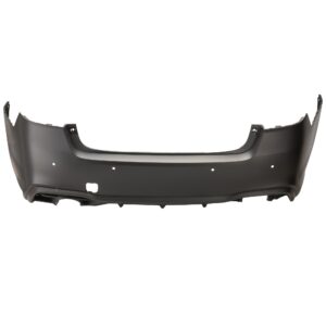 Rear Primed Bumper Cover, without Mounting Bracket, For Models with Object Sensor Holes, CAPA CERTIFIED