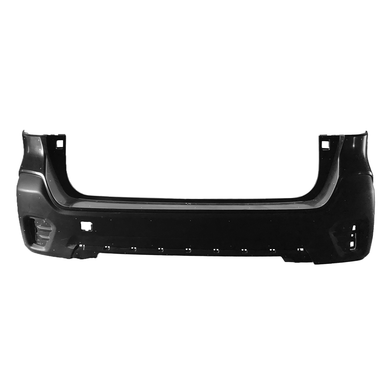 Rear Primed Bumper Cover, without Object Sensor Holes, CAPA CERTIFIED