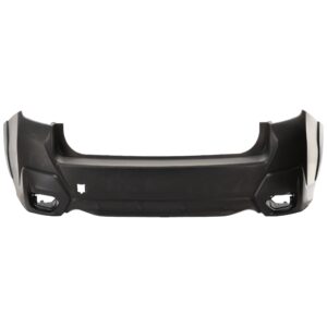 Rear Primed Bumper Cover, Without parking aid sensor holes