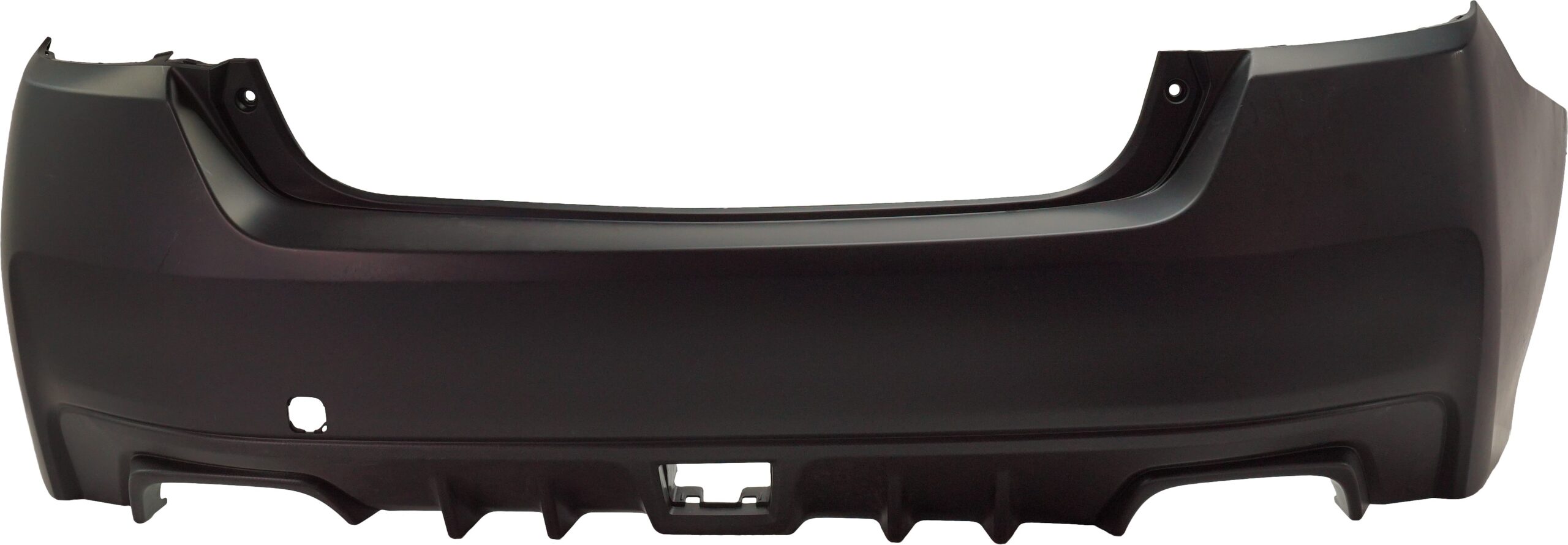 Rear Primed Bumper Cover, Without parking aid sensor holes, CAPA Certified