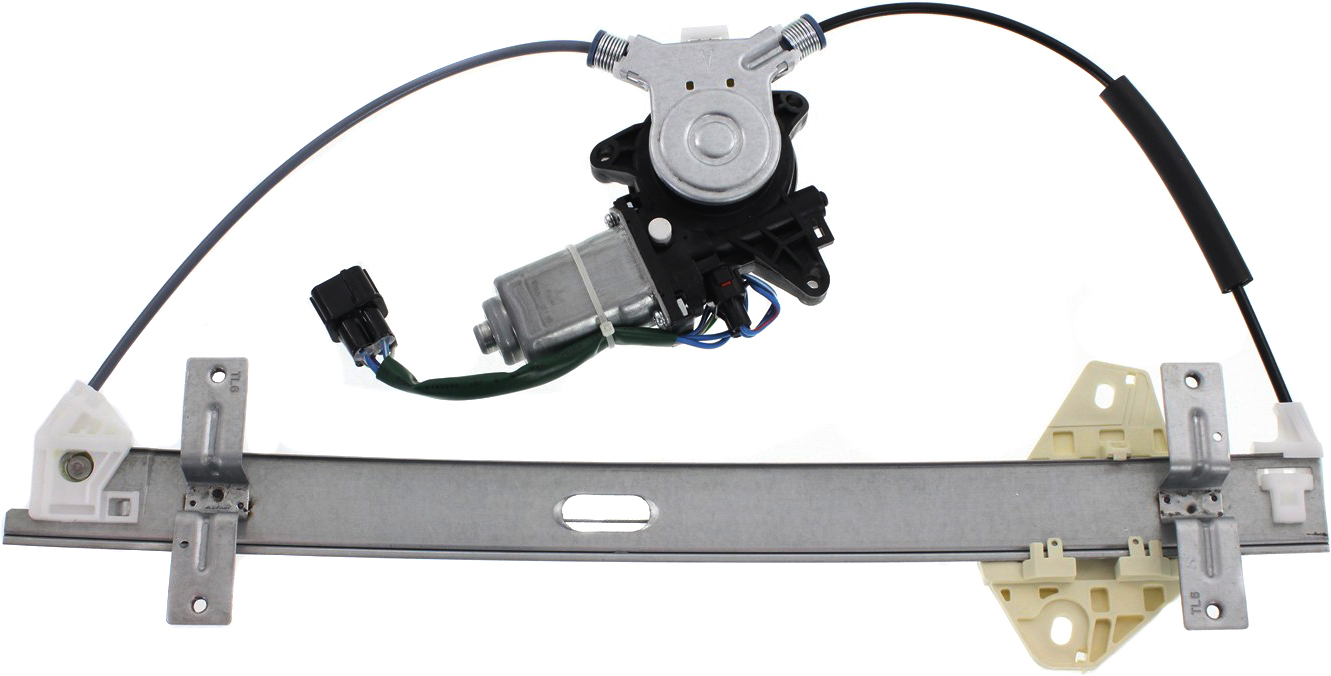 Front, Driver Side Window Regulator, Power, With 6-Prong Connector