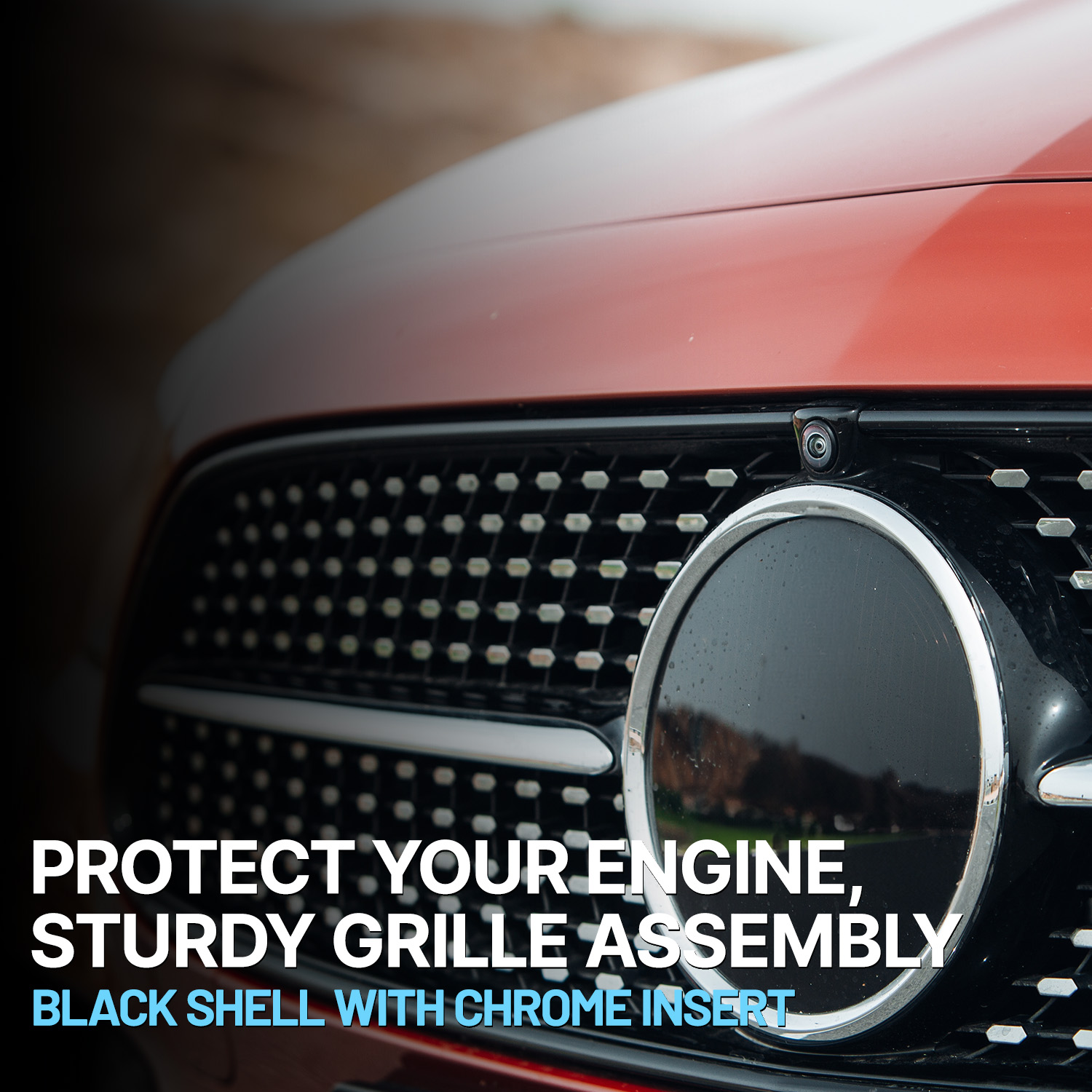 Grille, Paintable, 4 Cyl., 1.8L Engine, CAPA Certified - Image 4