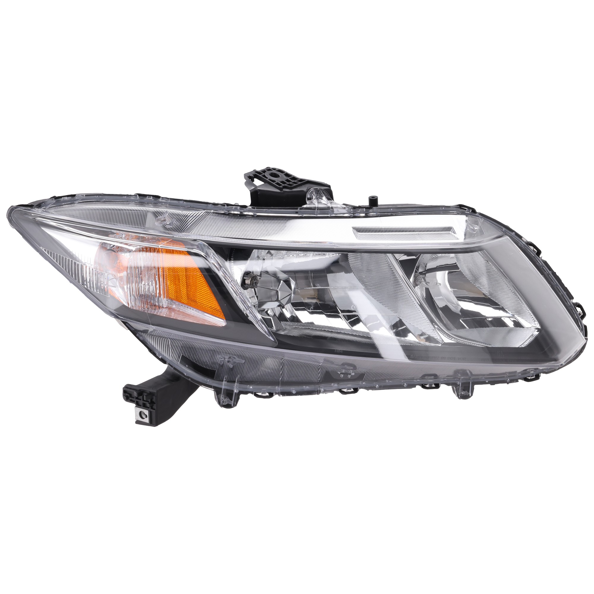 Passenger Side Headlight, with Bulb, Halogen, Clear Lens