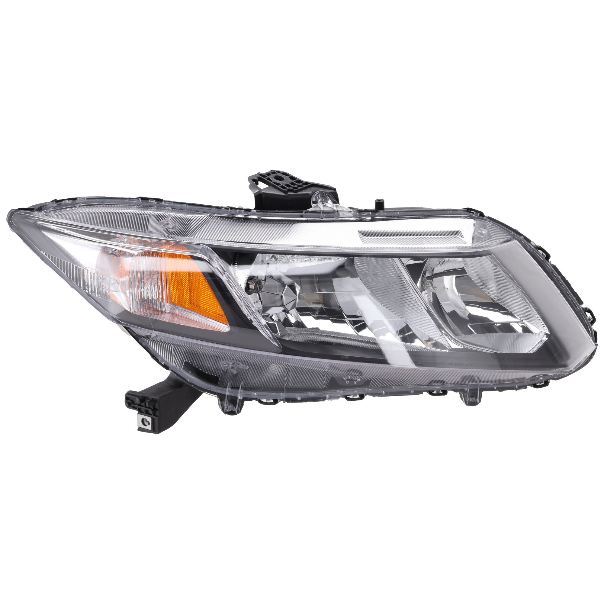 Passenger Side Headlight, with Bulb, Halogen, Clear Lens - Image 2