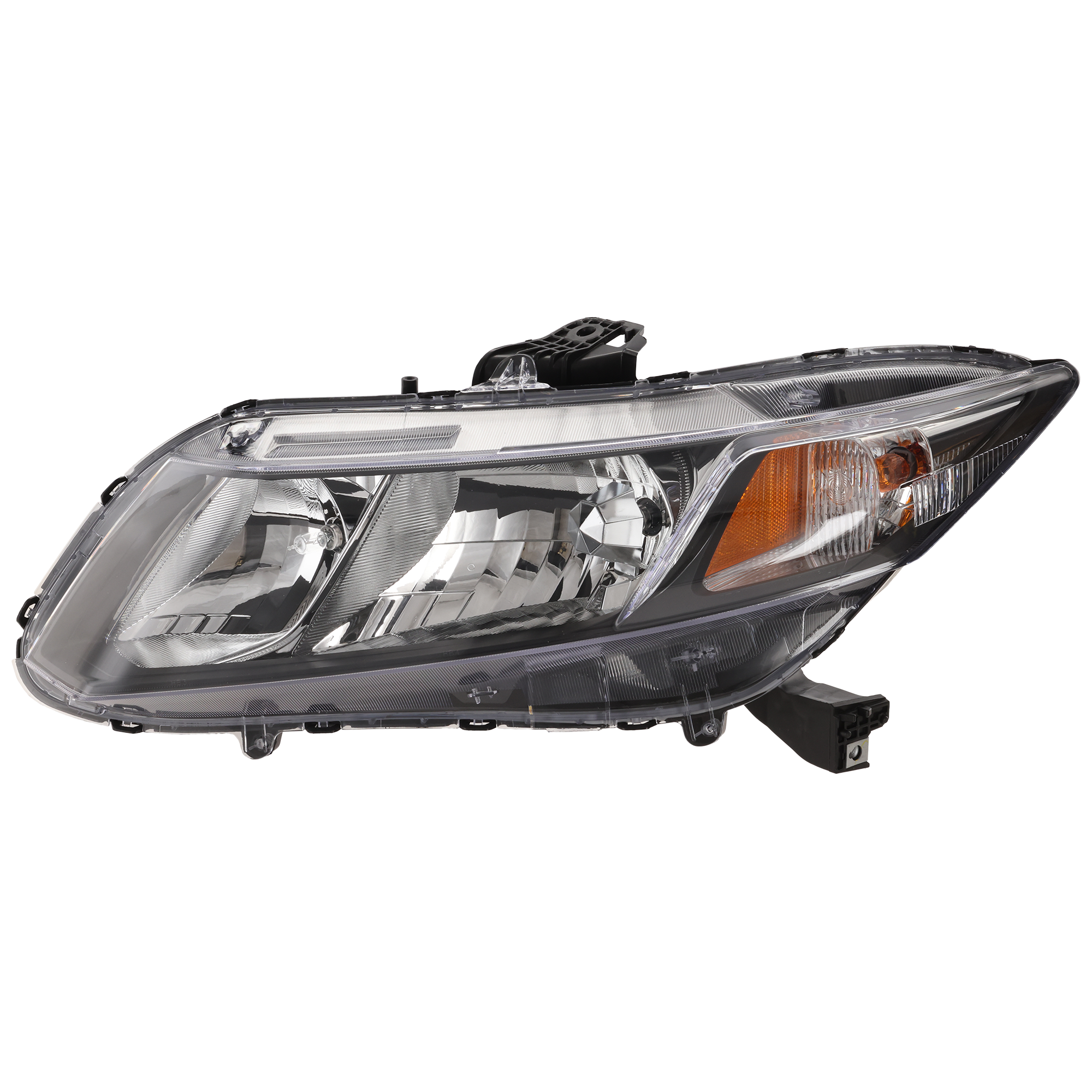 Driver Side Headlight, with Bulb, Halogen, Clear Lens, CAPA Certified - Image 2