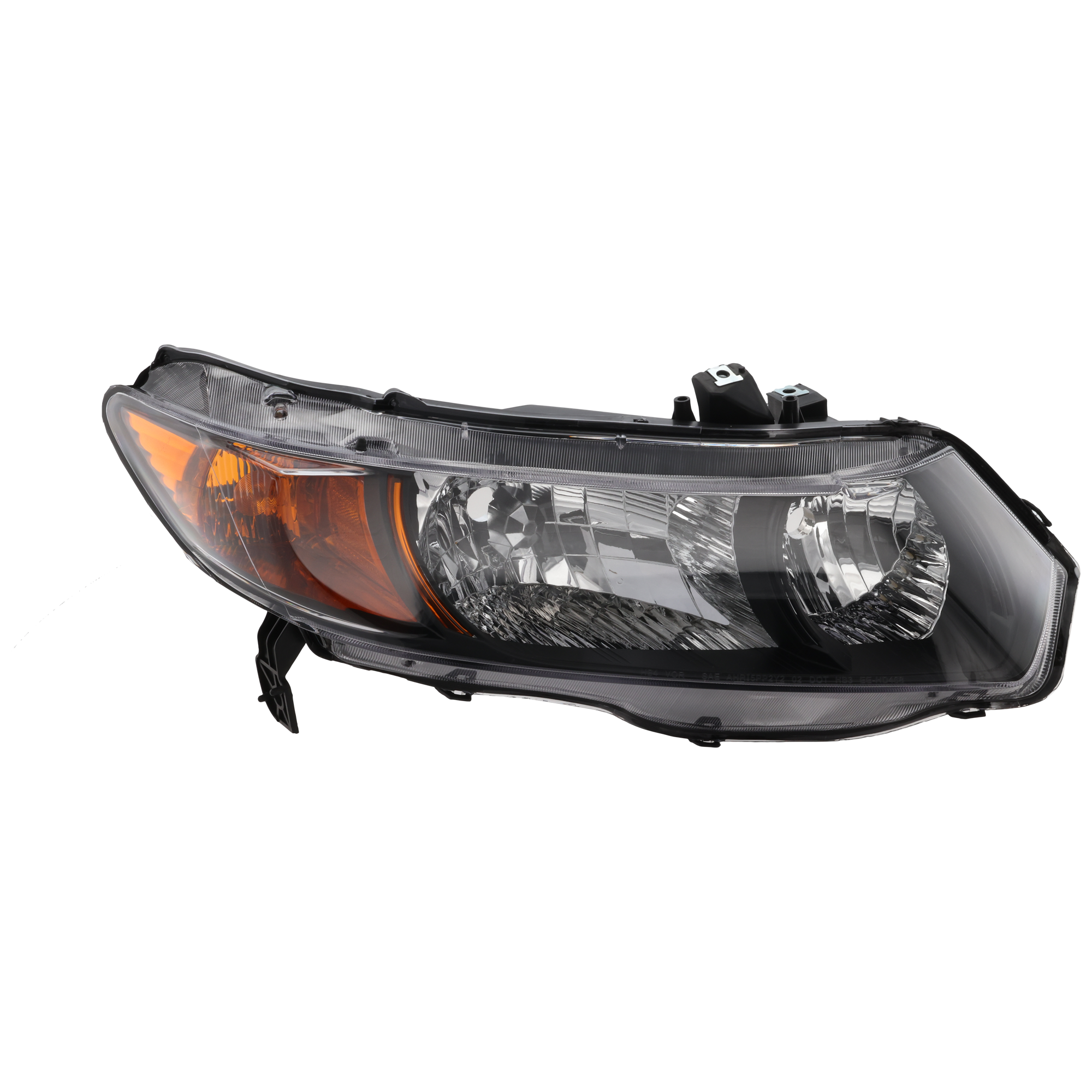 Passenger Side Halogen Headlight, Without bulb(s), DX/EX/LX Models, 4 Cyl., 1.8L Engine, 2-Door, Coupe - Image 2