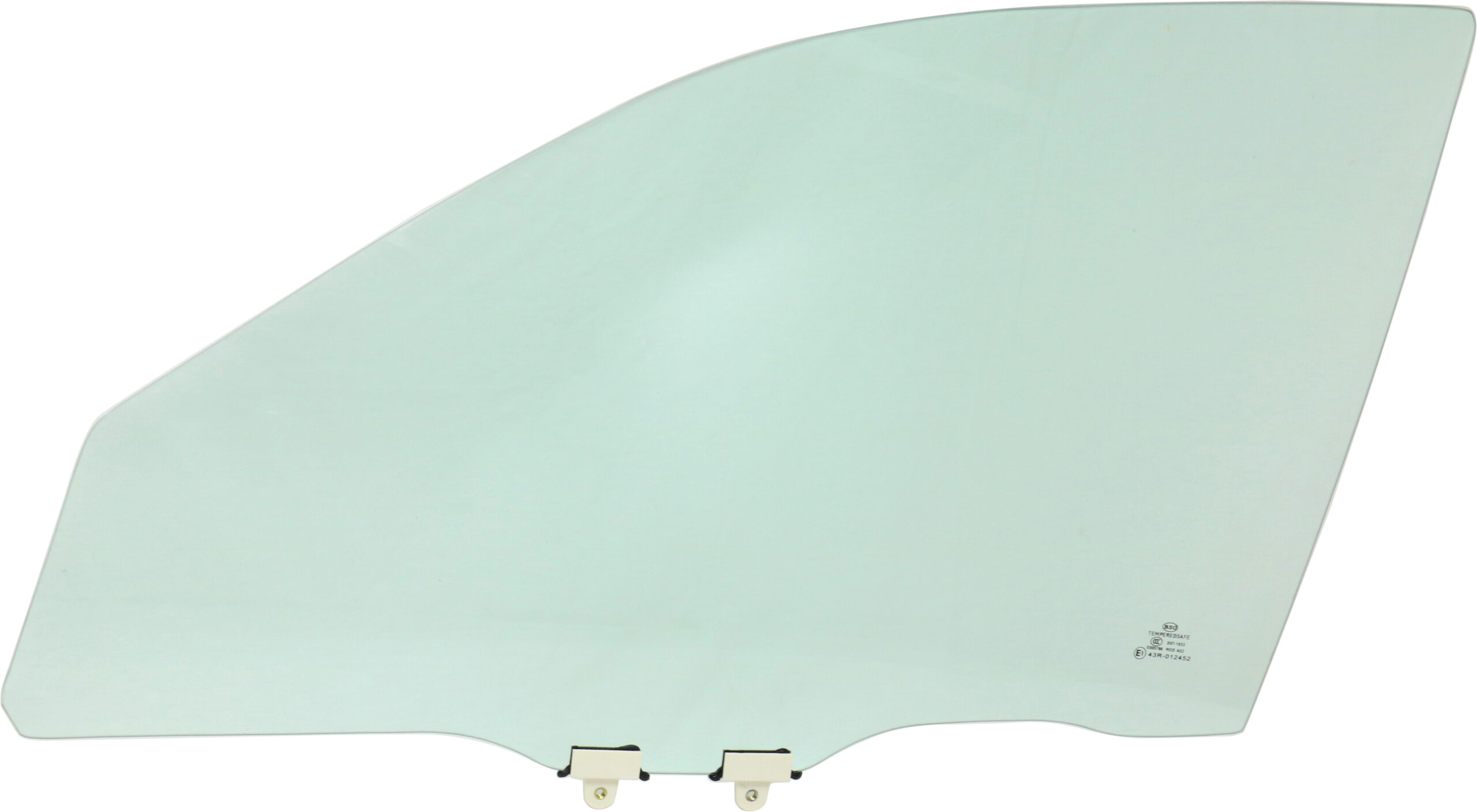 Front, Driver Side Door Glass, Green Tint, With Clips, 4-Door, Sedan, Canada/USA Built Vehicle, Replaces NAGS No. FD21061 GTYN