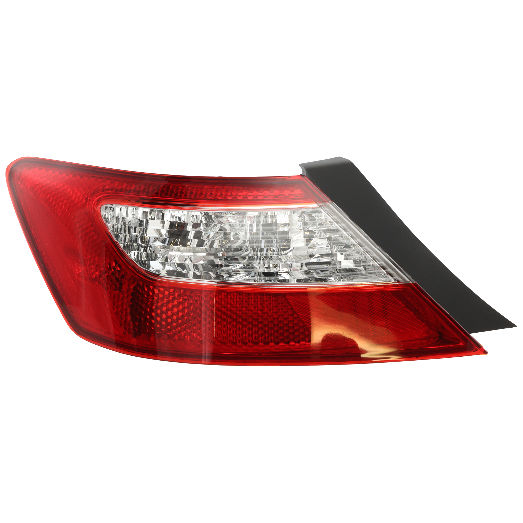 Driver Side Tail Light, without Bulb, Halogen, Clear and Red Lens, Coupe - Image 2