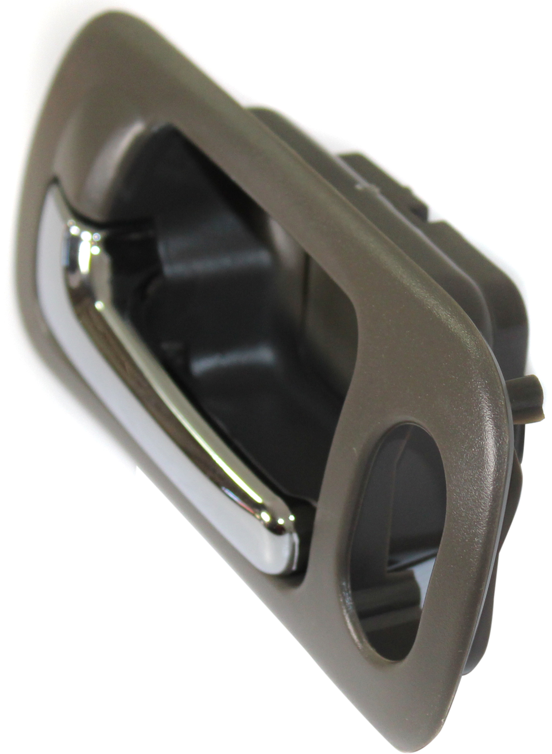 Front, Driver Side Interior Door Handle, Brown Bezel with Chrome Lever, With Door Lock Hole, 4 Cyl., 1.7L Engine - Image 2
