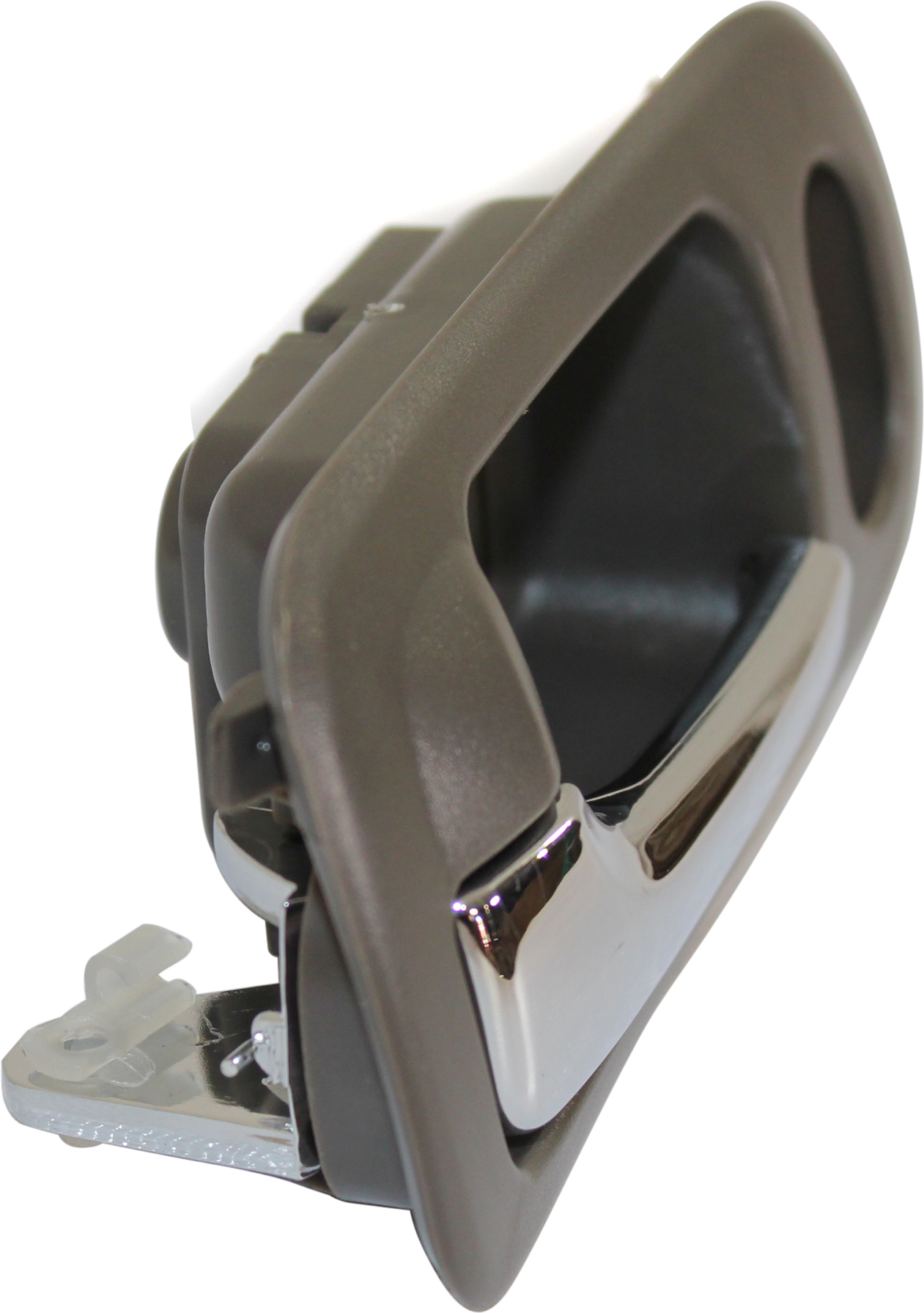 Front, Driver Side Interior Door Handle, Brown Bezel with Chrome Lever, With Door Lock Hole, 4 Cyl., 1.7L Engine - Image 3