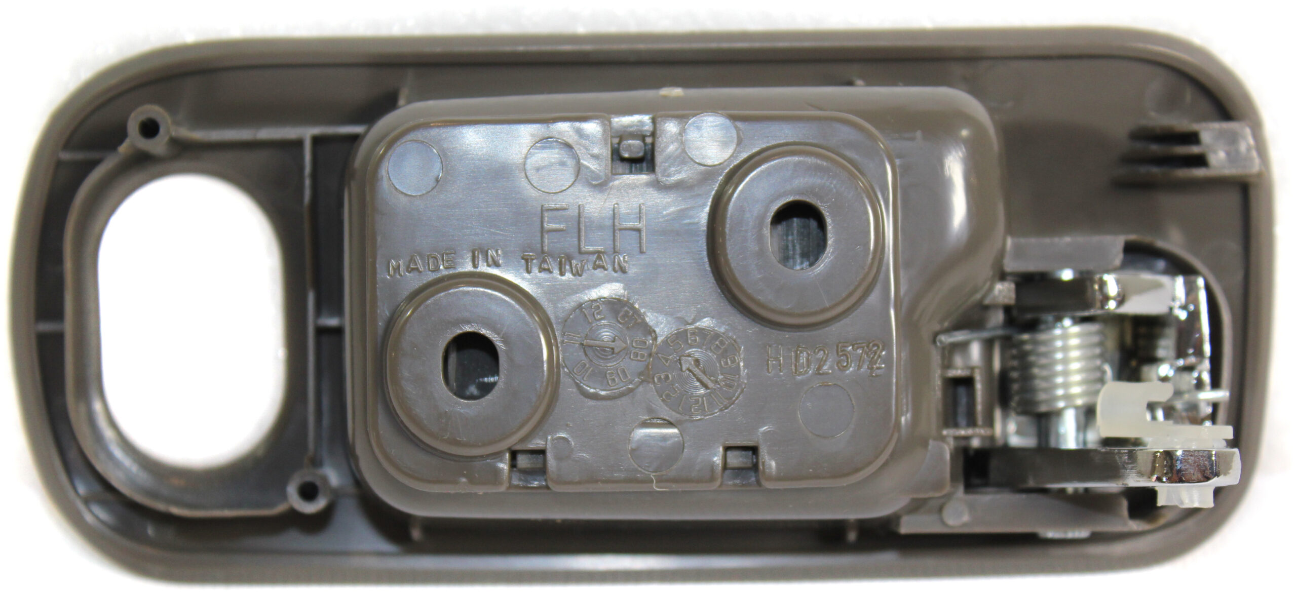 Front, Driver Side Interior Door Handle, Brown Bezel with Chrome Lever, With Door Lock Hole, 4 Cyl., 1.7L Engine - Image 5