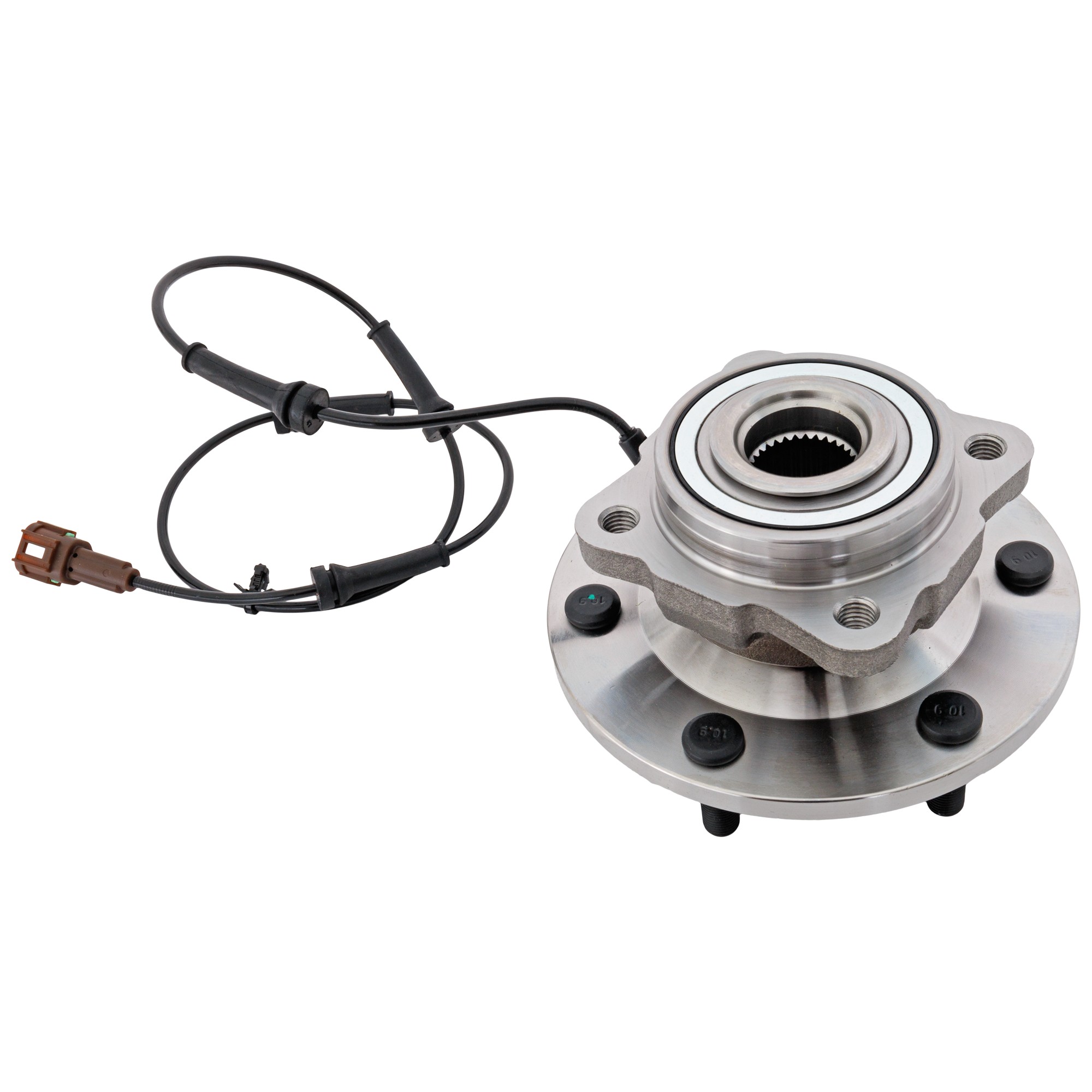 Rear, Driver or Passenger Side Wheel Hub, With Bearing, With Sensor, 6 in. x 5.5 in. Bolt Pattern