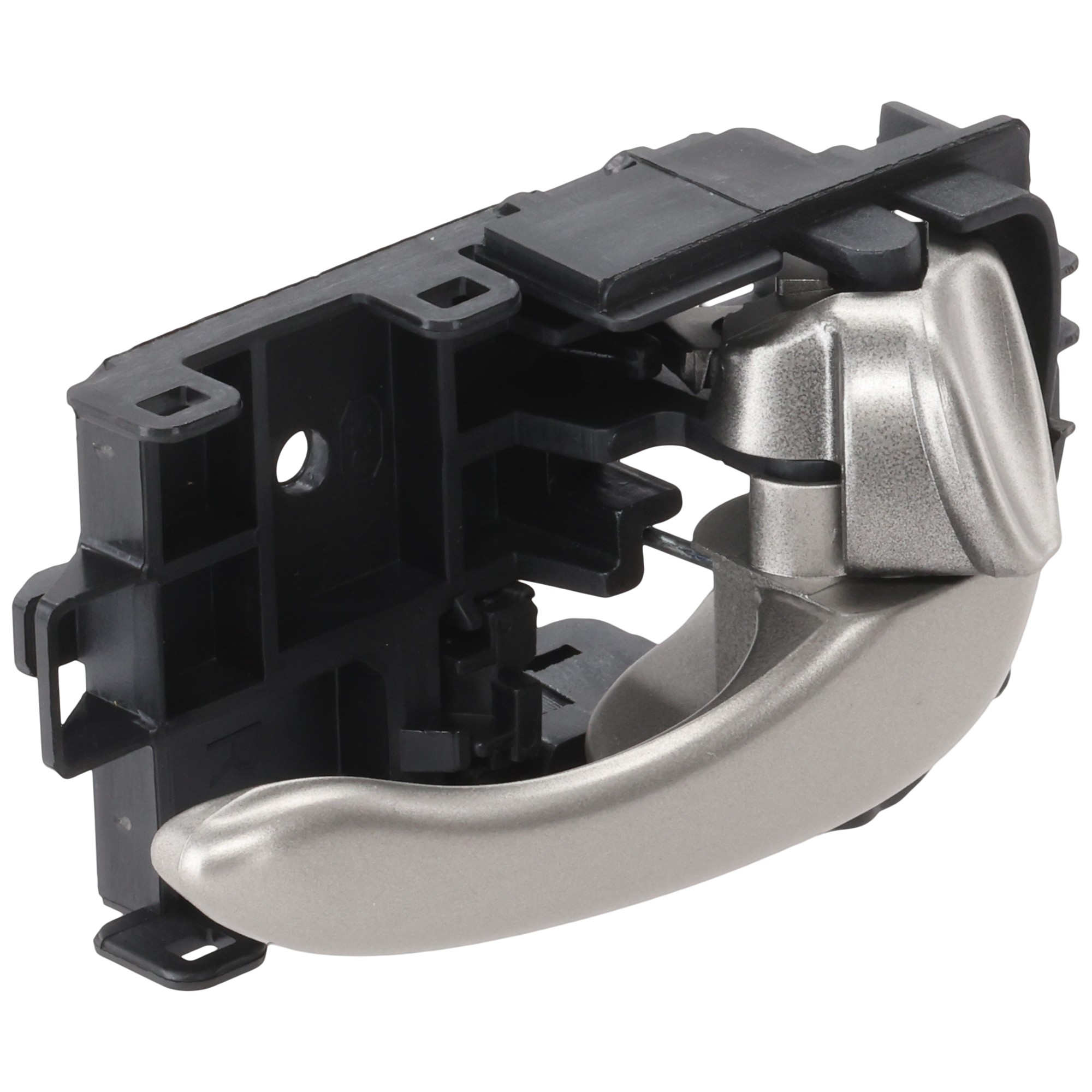 Front or Rear, Passenger Side Interior Door Handle, Painted Silver, With Door Lock Button, 6 Cyl., 3.5L Engine