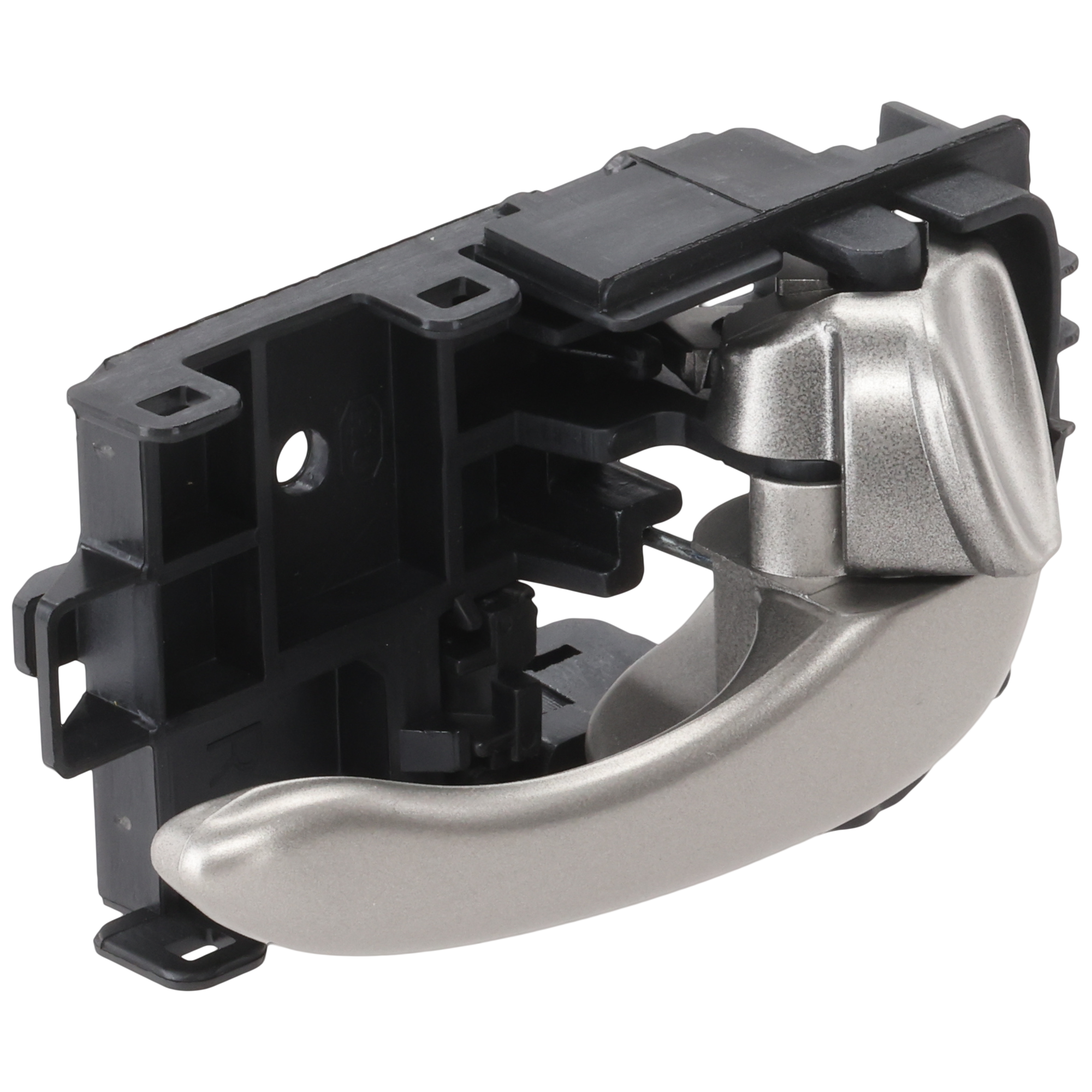 Front or Rear, Passenger Side Interior Door Handle, Painted Silver, With Door Lock Button, 6 Cyl., 3.5L Engine - Image 2
