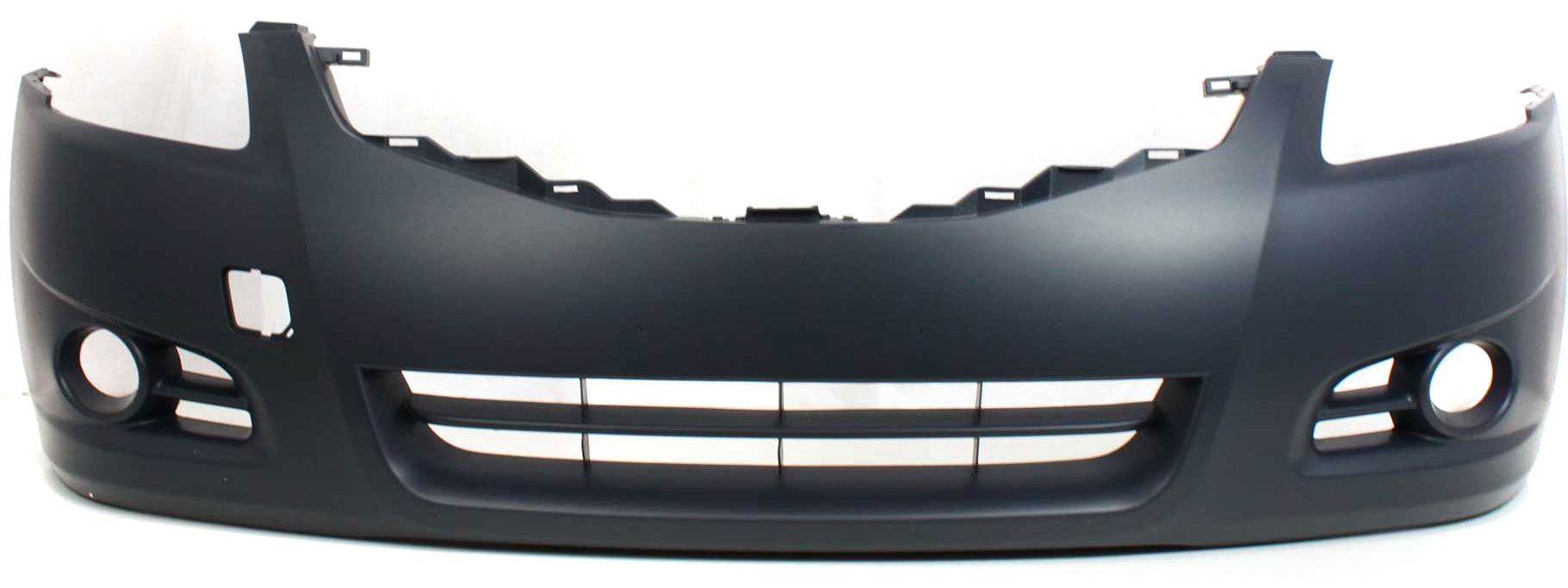 Front Primed Bumper Cover, Sedan, With Fog Light Holes, Without Parking Aid Sensor Holes