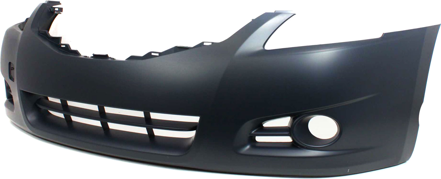 Front Primed Bumper Cover, Sedan, With Fog Light Holes, Without Parking Aid Sensor Holes - Image 2