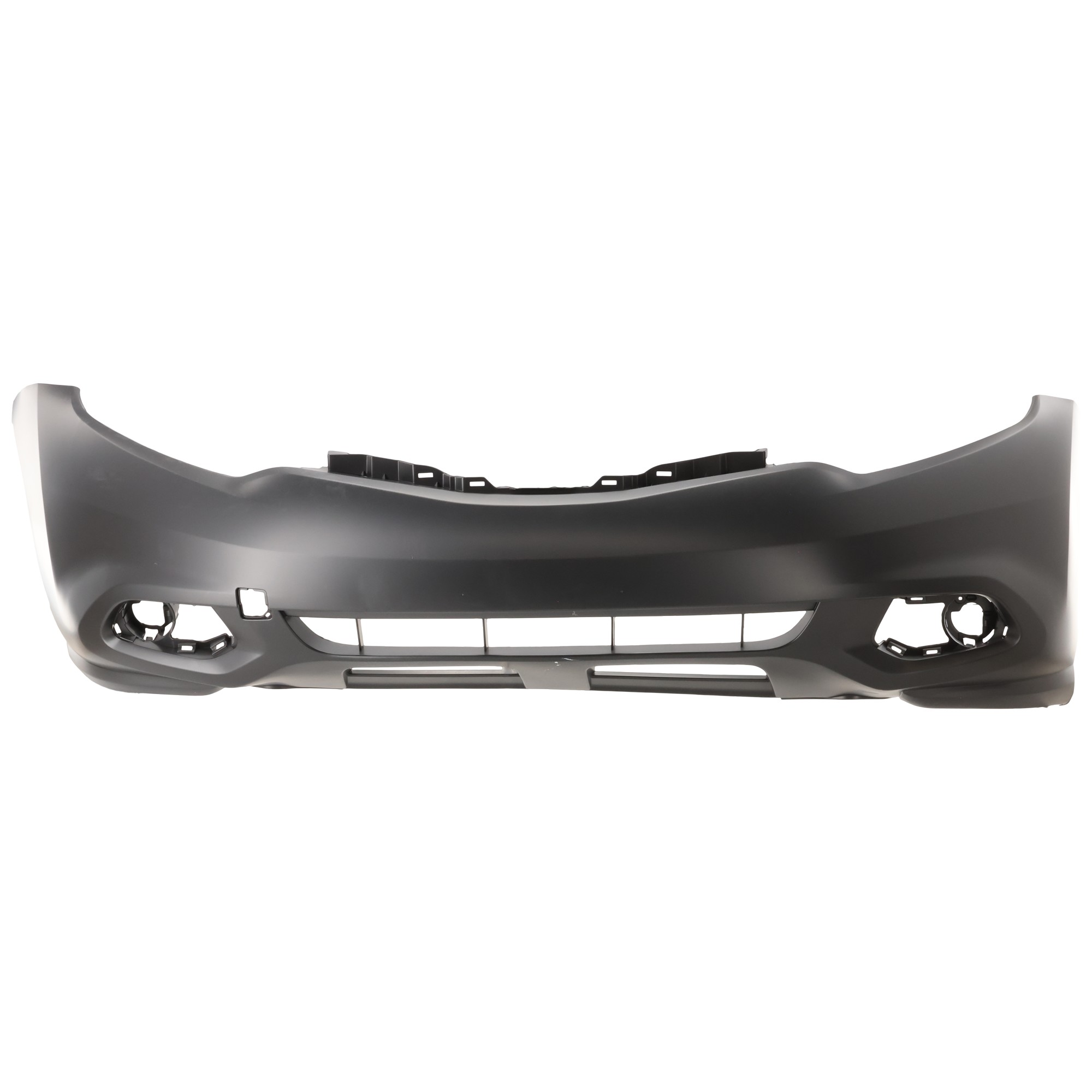 Front Primed Bumper Cover 3.5L, 6Cyl, With Fog Light Holes, Without parking aid sensor holes, With tow hook hole, CAPA Certified