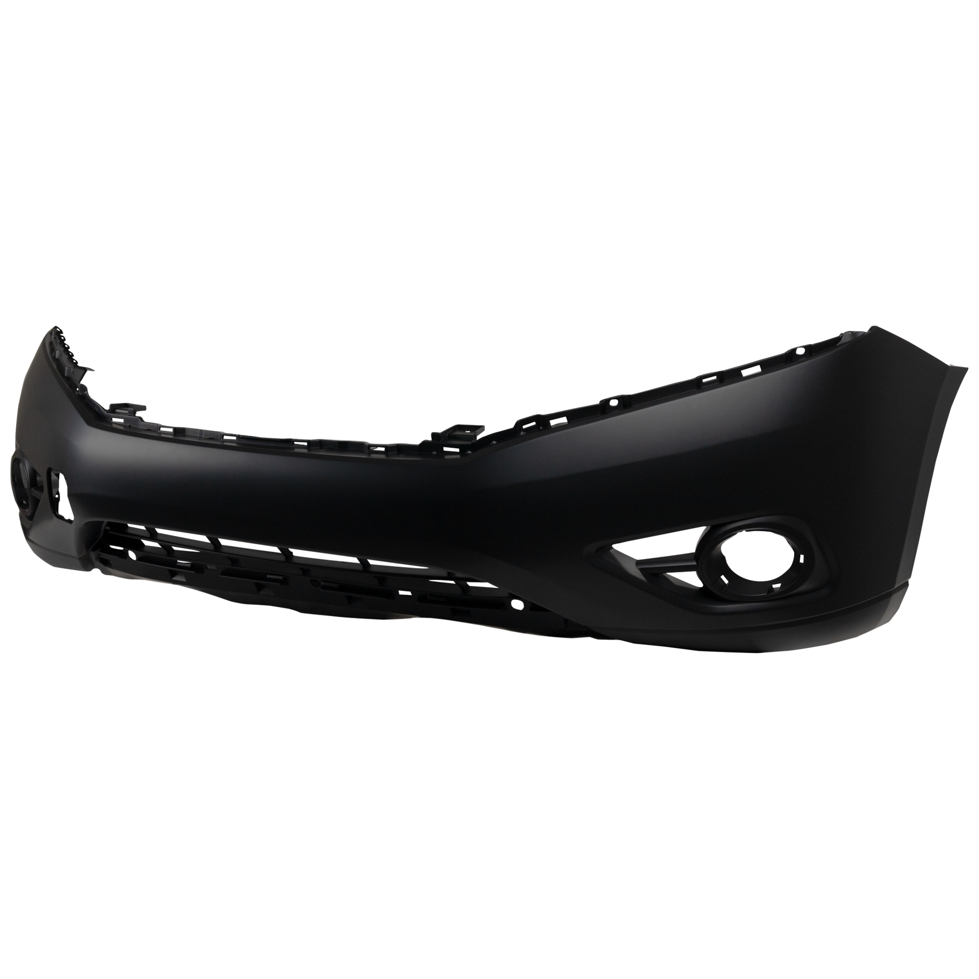 Front Upper - Primed, Lower - Textured Bumper Cover, With Fog Light Holes, With tow hook hole, CAPA Certified - Image 2