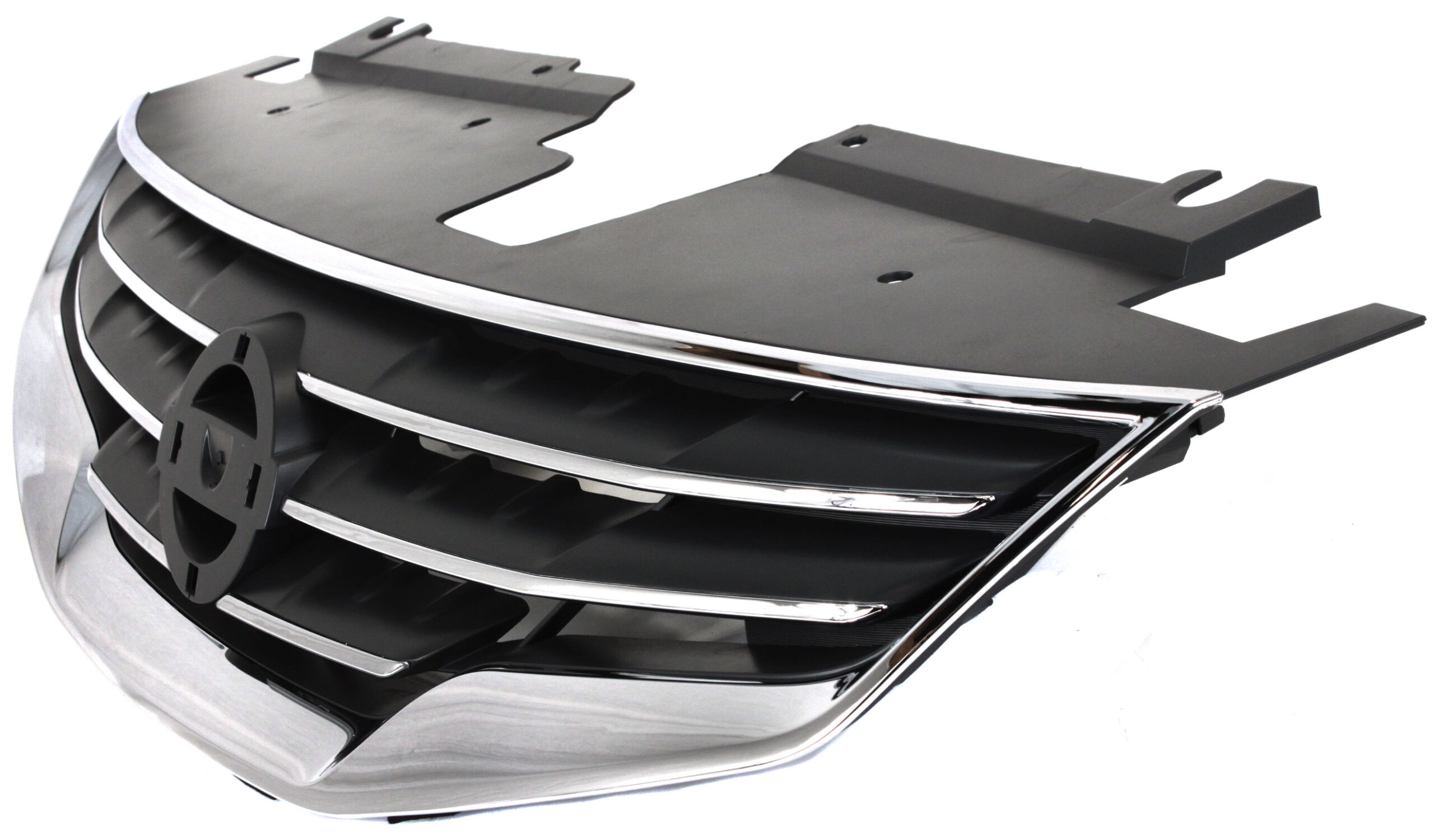 Grille Shell and Insert, Chrome Shell with Black Insert - Image 2