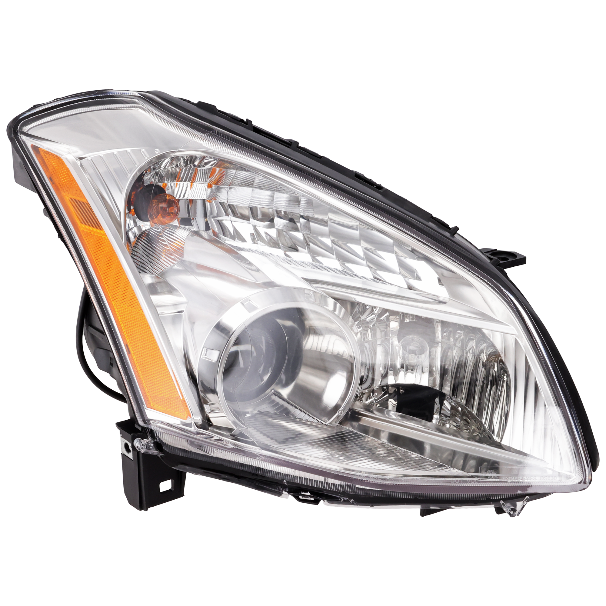 Passenger Side Headlight, with Bulb, Halogen, Clear Lens, 6 Cyl., 3.5L Engine - Image 2