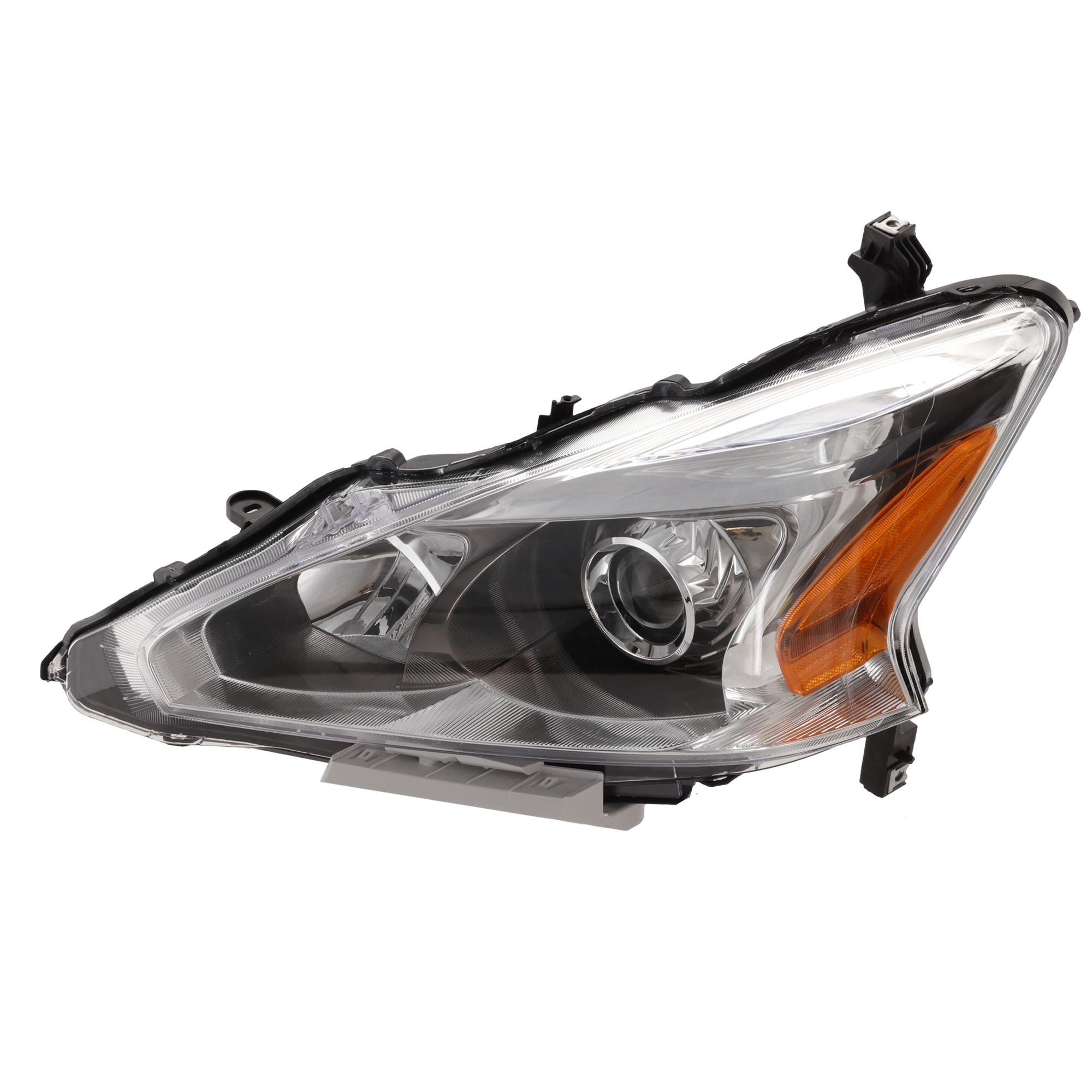 Driver Side Headlight, with Bulb, Halogen, Sedan, CAPA Certified