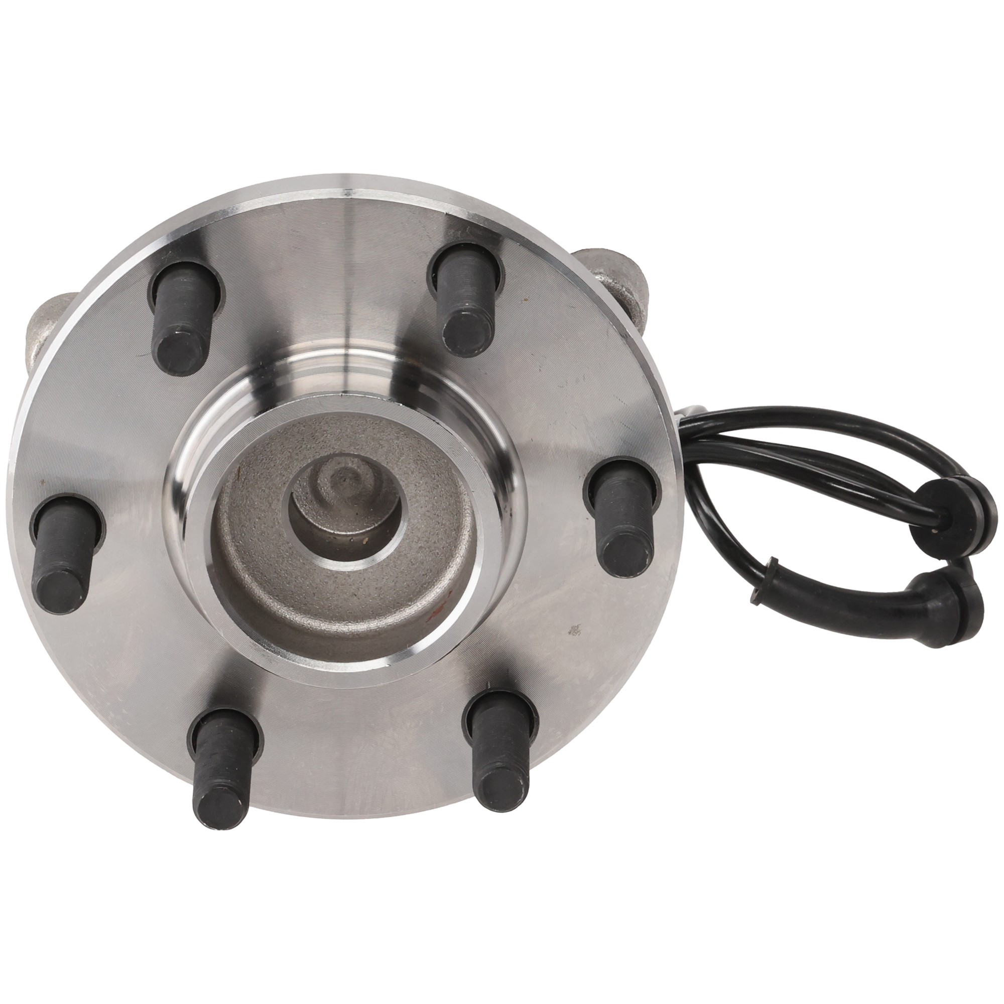Front, Driver or Passenger Side Wheel Hub, 6 Lugs, With Bearing, With Sensor(s), RWD