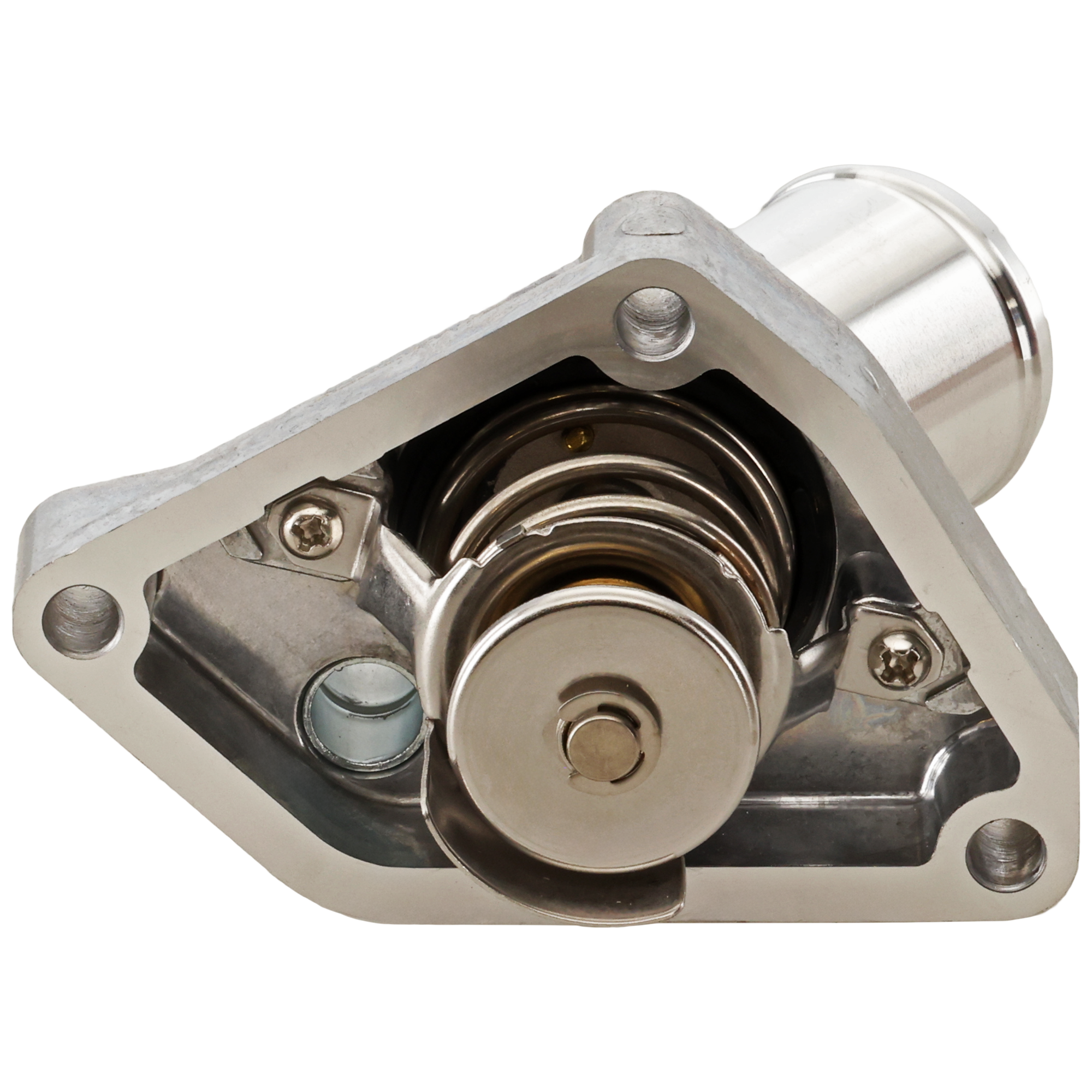 Thermostat Housing - Stainless Steel, Direct Fit, Sold individually, Gas, Includes Gasket and Jiggle Pin - Image 2