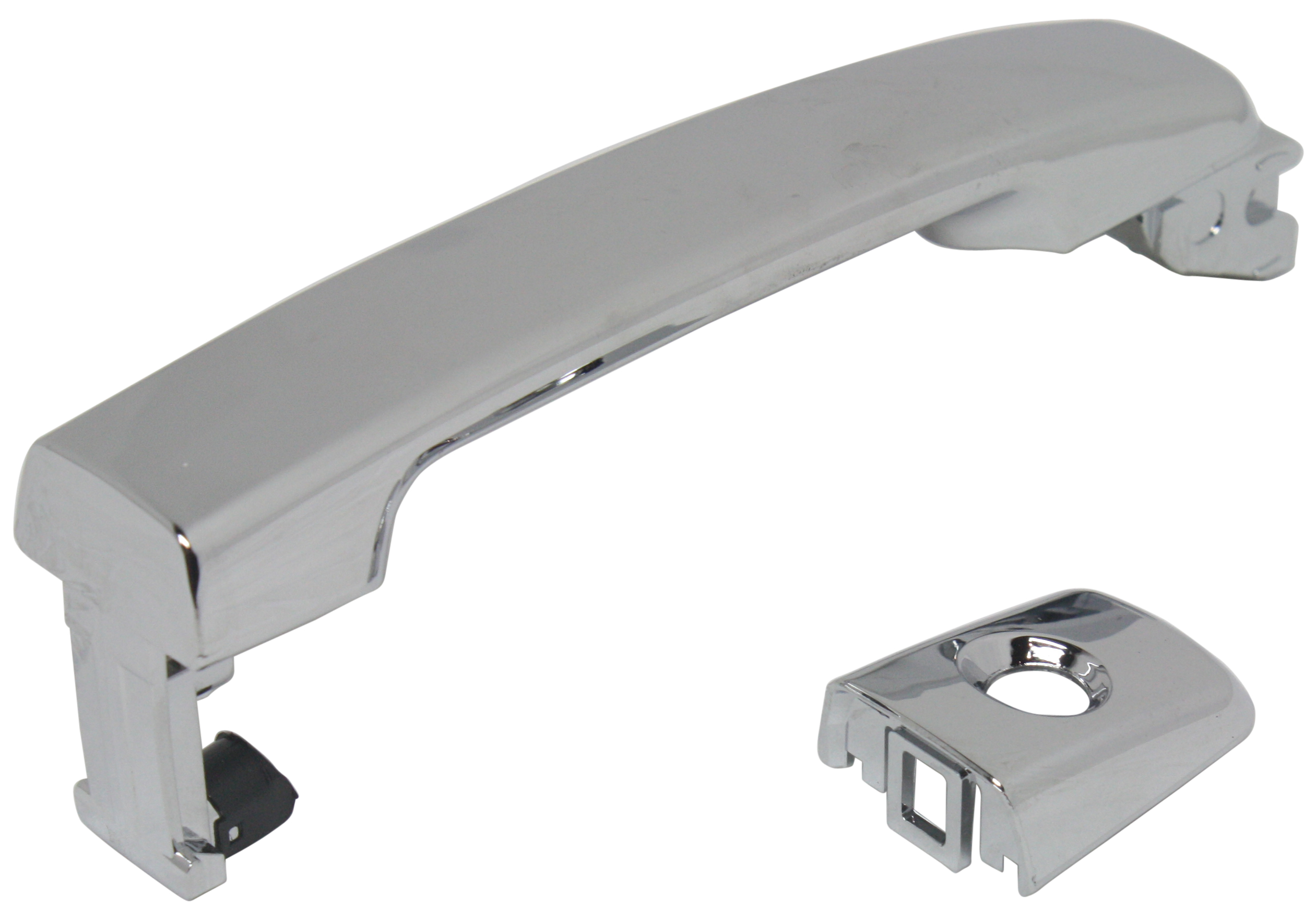 Front, Driver Side Chrome Exterior Door Handle, With Key Hole - Image 2