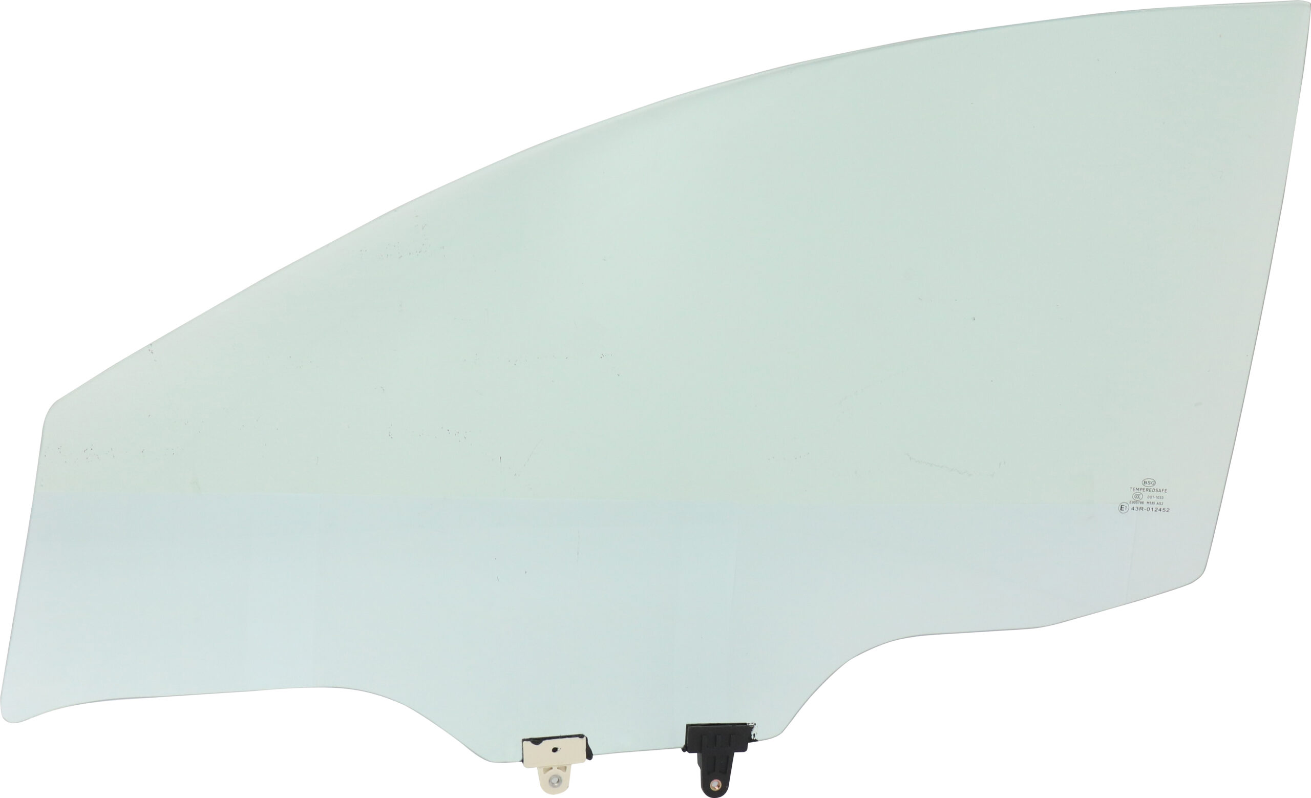 Front, Driver Side Door Glass, Green Tint, Replaces NAGS No. FD25764 GTYN