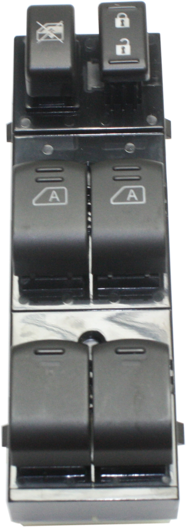 Front, Driver Side Window Switch, Black, 6-Button, with Driver and Passenger Auto Down