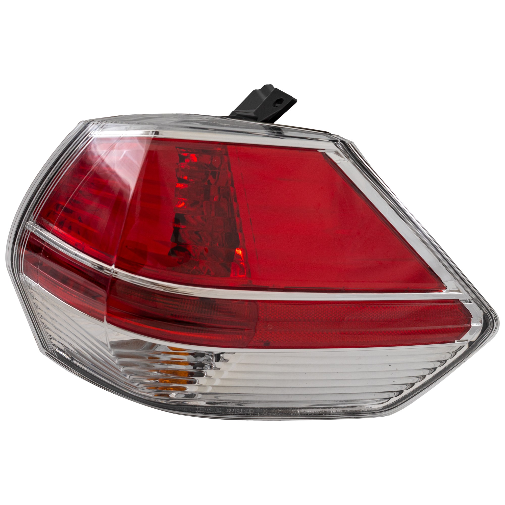 Passenger Side, Outer Tail Light, with Bulb, Halogen, Clear and Red Lens, 15-16 Japan/Korea/USA Built Vehicle