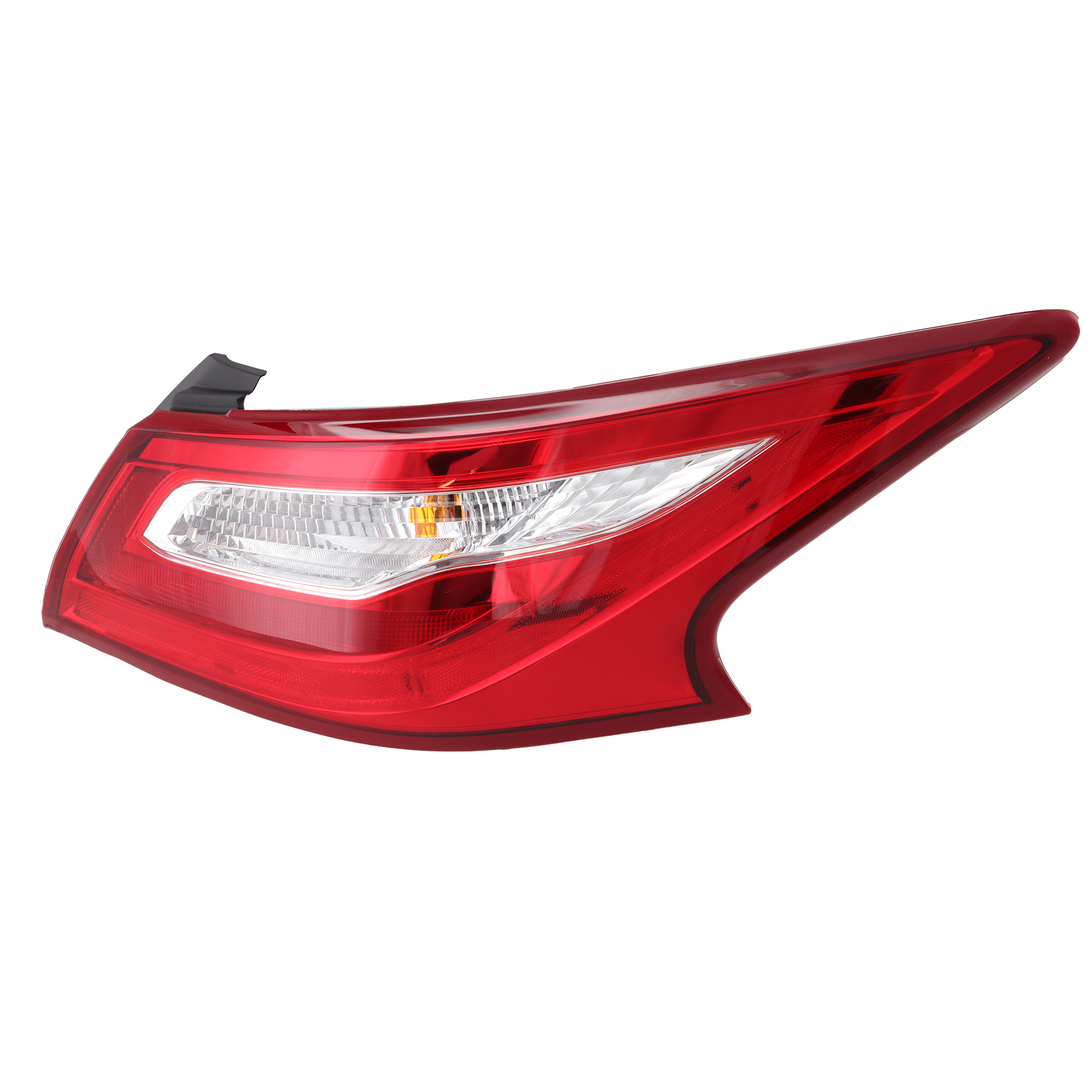 Passenger Side, Outer Tail Light, with Bulb, Halogen, Clear Red Lens, Chrome Interior, 16-17 Base/S/SL/SV Models - Image 2