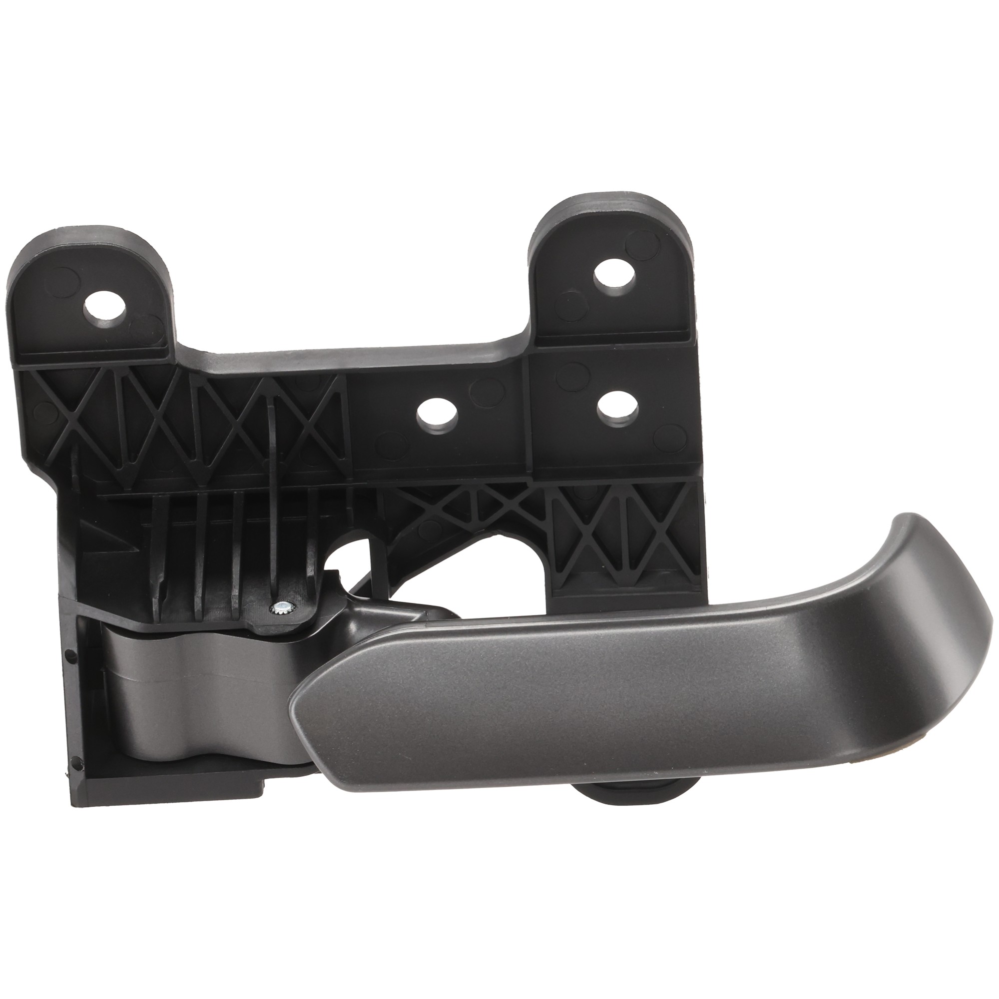 Front or Rear, Passenger Side Interior Door Handle, Gray, Without Door Lock Hole