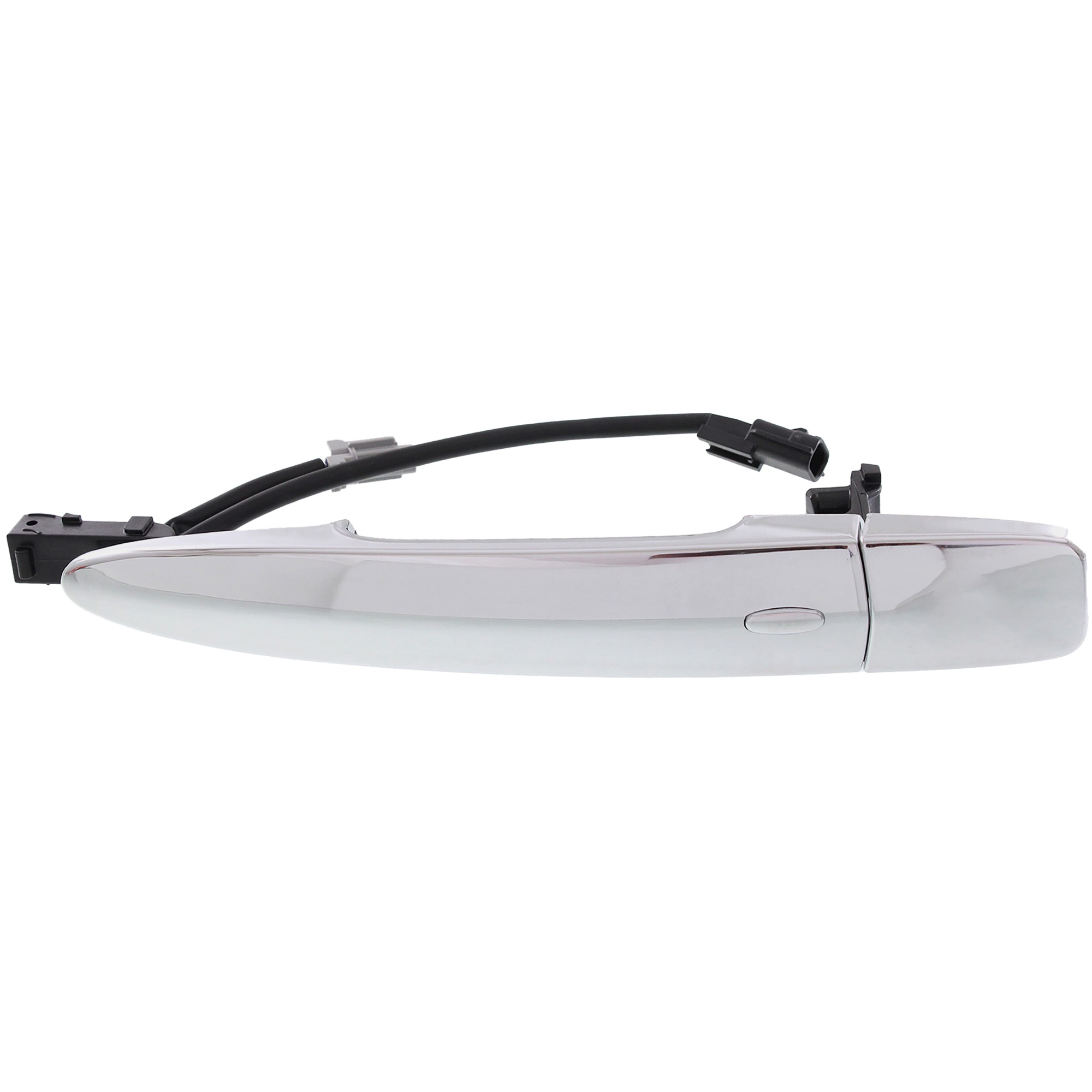 Front, Passenger Side Exterior Door Handle, Chrome, without Keyhole, with Sensor and Keyless System