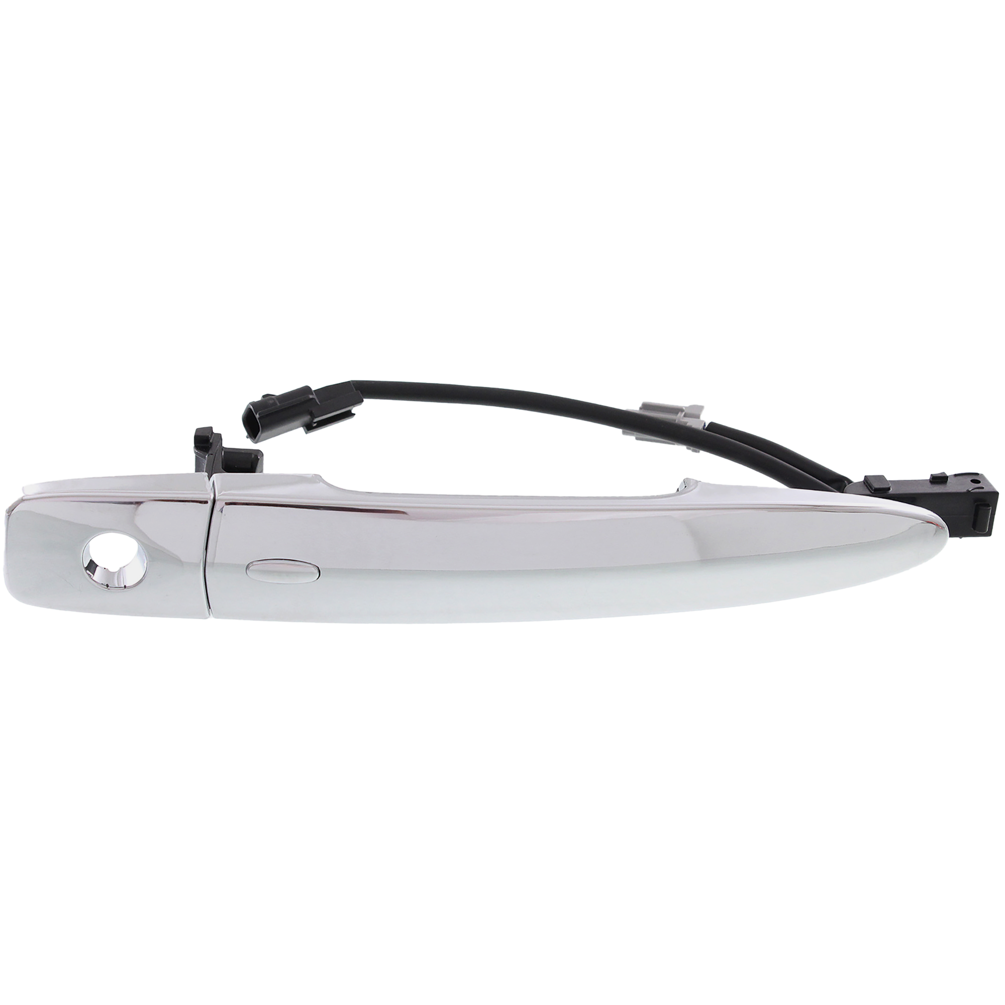 Front, Driver Side Exterior Door Handle, Chrome, with Keyhole, with Sensor and Keyless System - Image 2