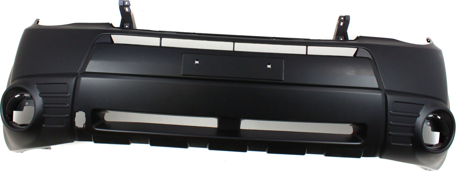 Sport Utility Front Primed Bumper Cover 2.5L, 4Cyl, With Fog Light Holes, Without parking aid sensor holes, With tow hook hole
