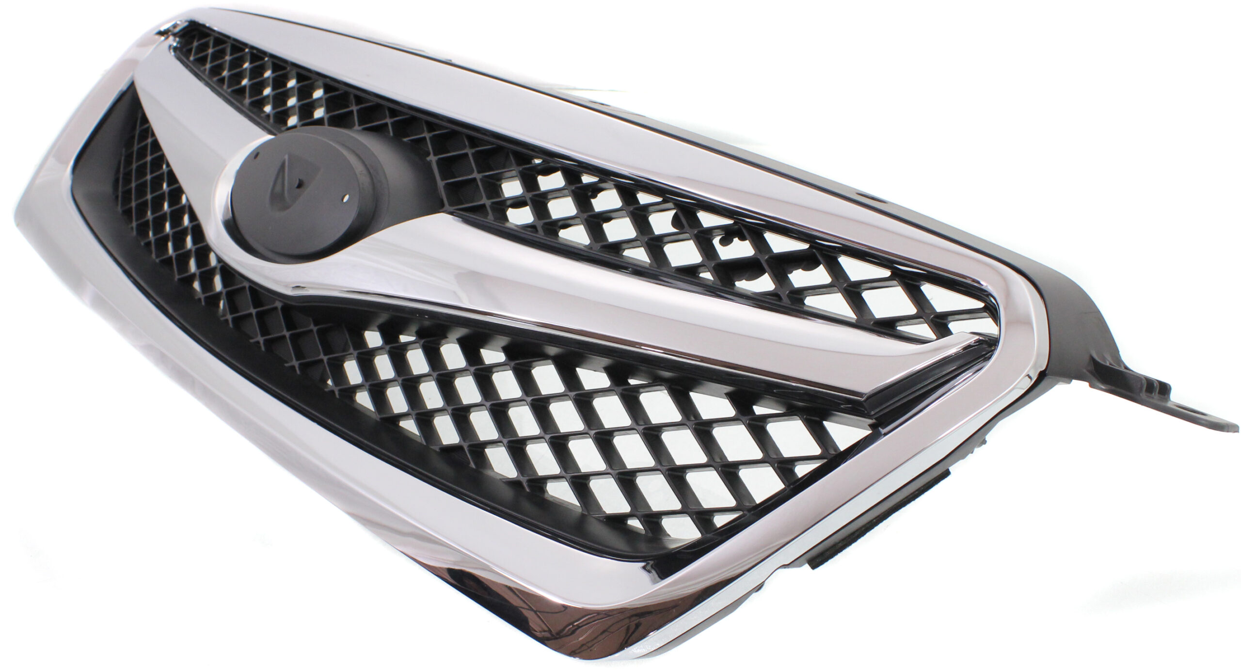 Upper Grille Assembly, Chrome Shell with Black Insert, CAPA CERTIFIED - Image 2