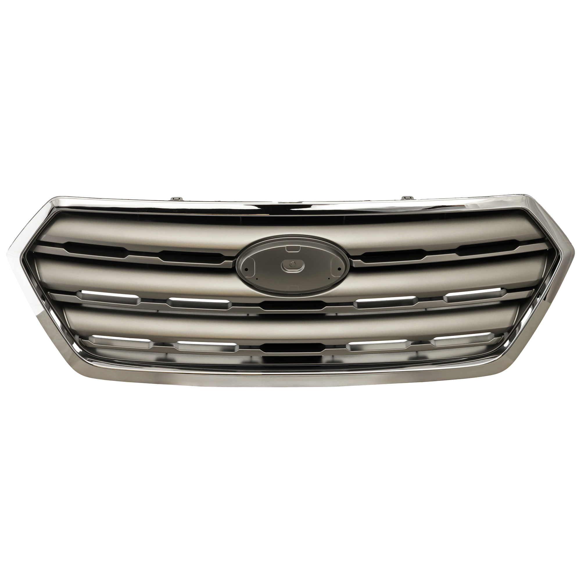 Upper Grille Assembly, Painted Silver Shell with Gray Insert, CAPA CERTIFIED - Image 2