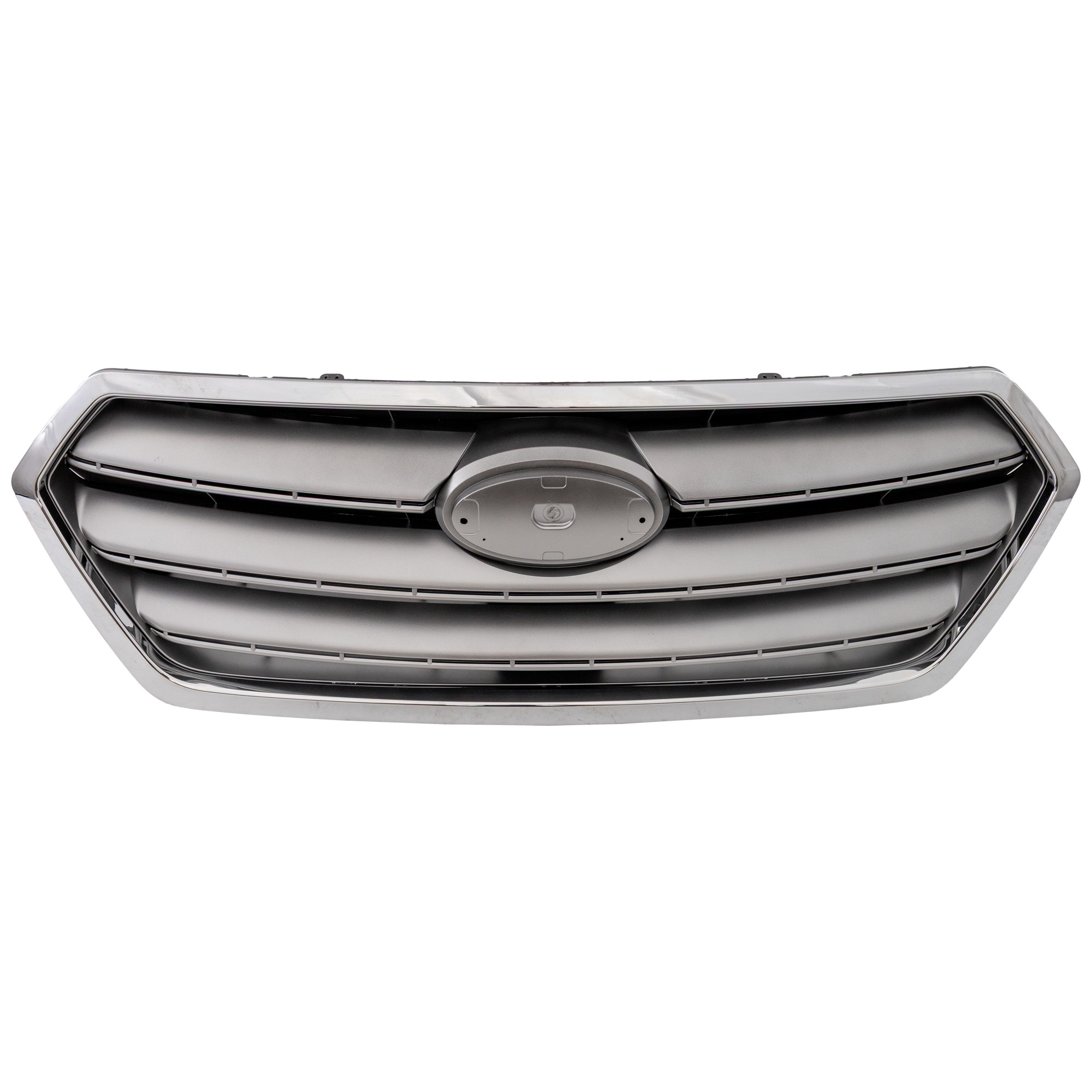 Upper Grille Assembly, Painted Silver Shell with Gray Insert, CAPA CERTIFIED