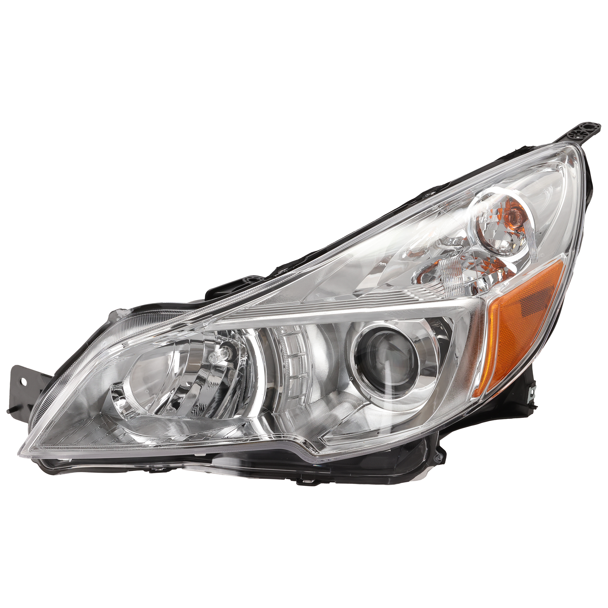 Driver Side Headlight, with Bulb, Halogen, Clear Lens, Chrome Interior - Image 2